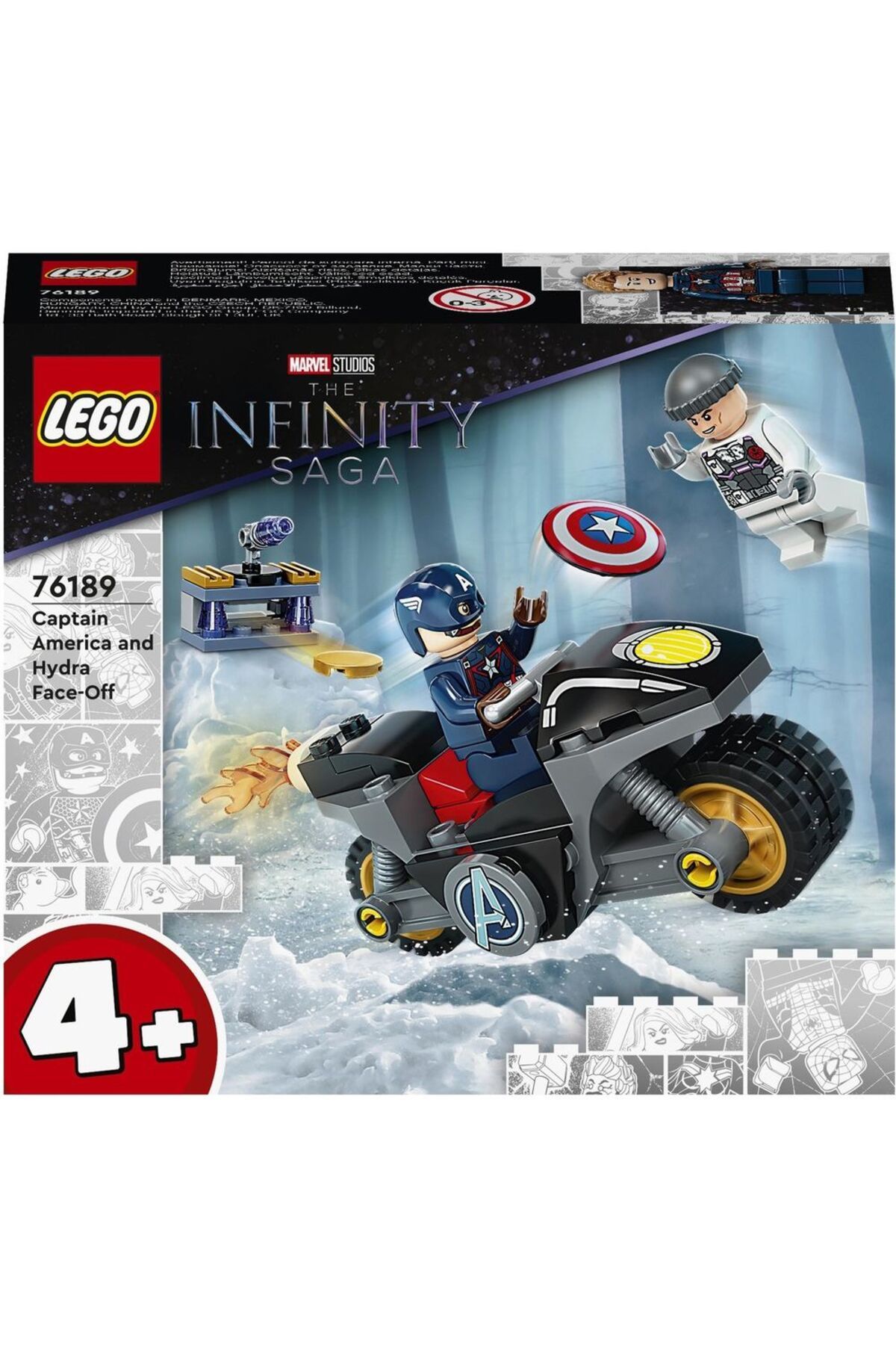 LEGO Marvel Kaptan Amerika ve Hydra Karşılaşması 76189 - Koleksiyonluk Yapım Seti (49 Parça)