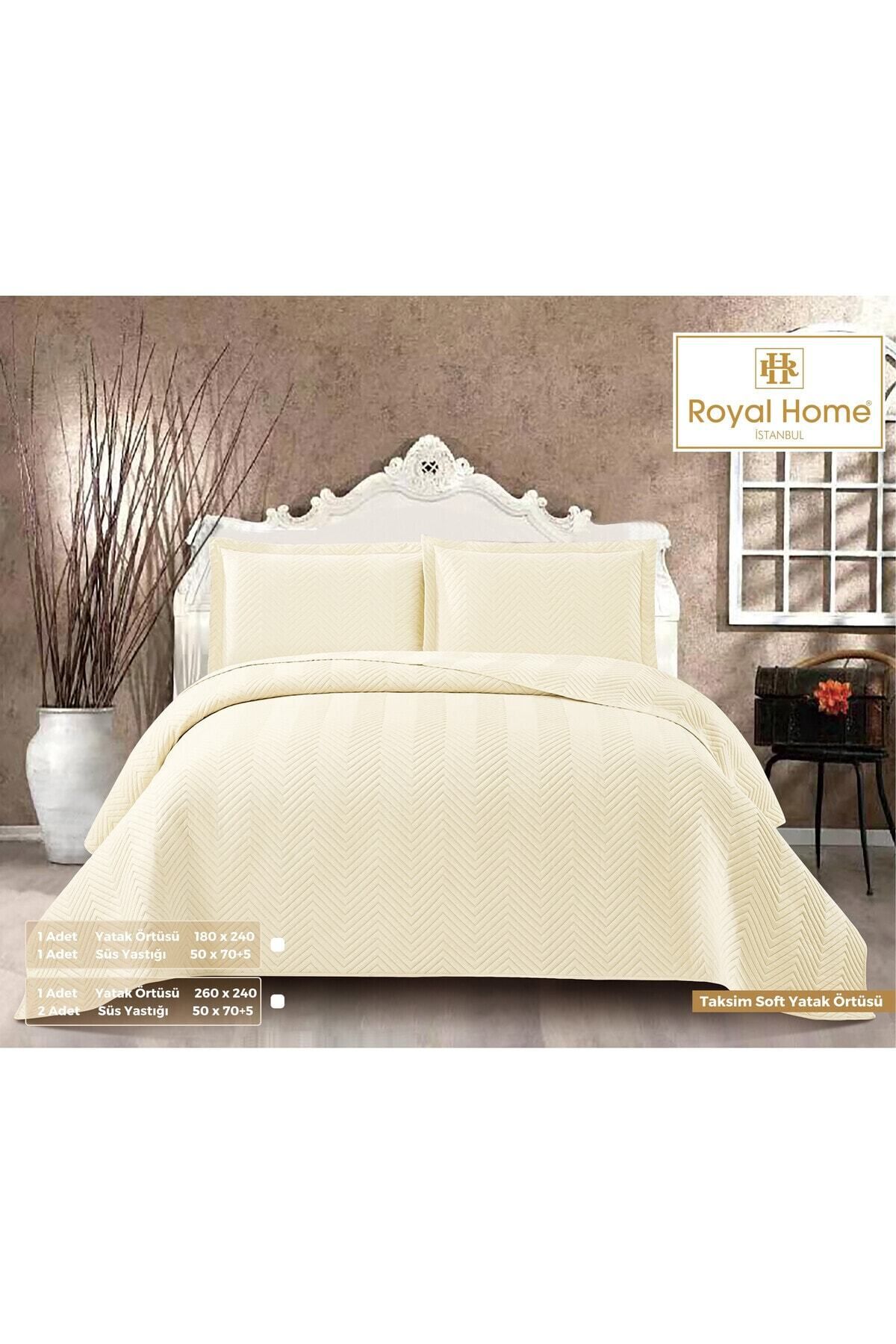 Royal Home Taksim Soft Çift Kişilik 3 Parça Yatak Örtüsü Seti