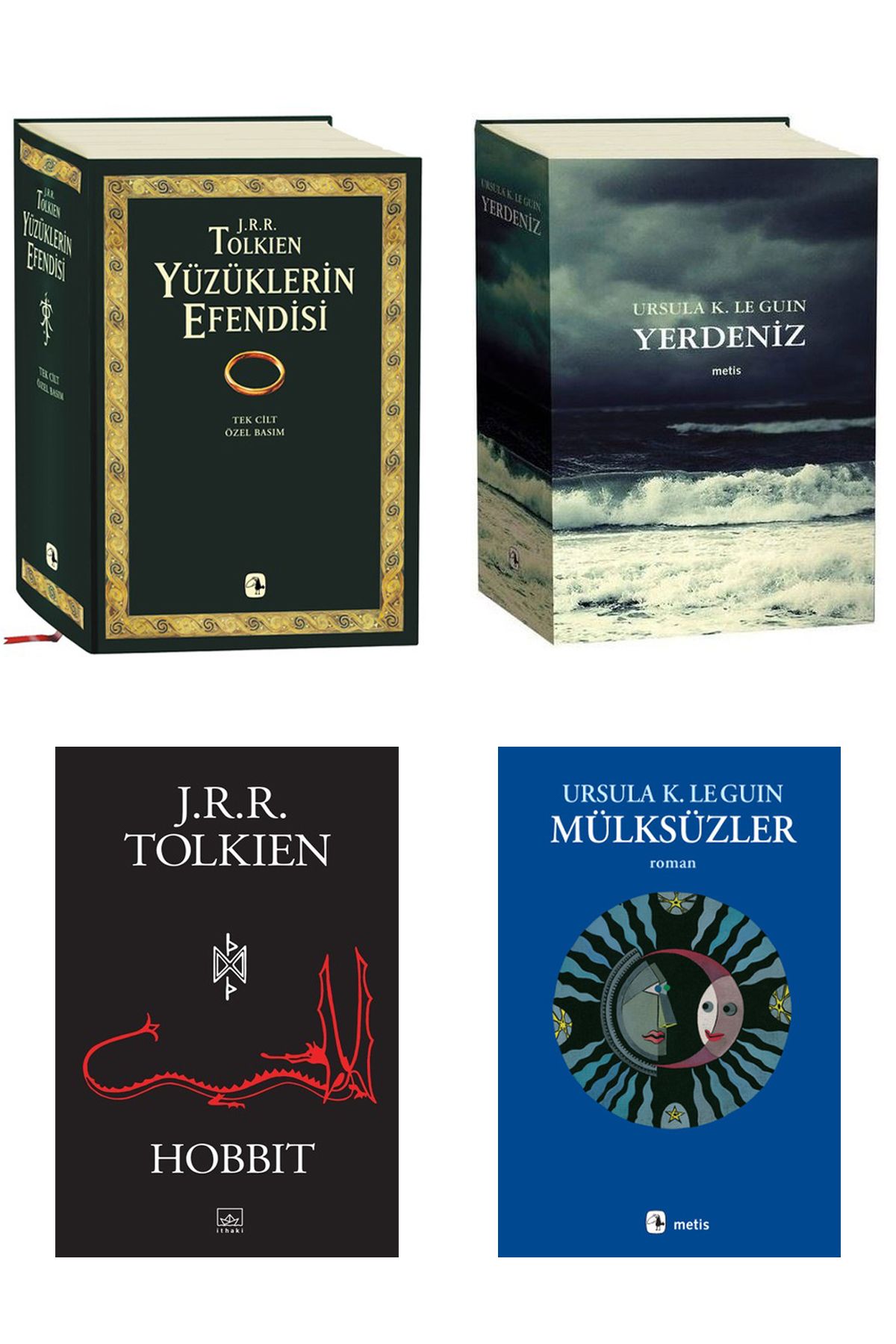 Metis Yayıncılık Yüzüklerin Efendisi Tek Cilt Hobbit J.R.R. Tolkien Yerdeniz Tek Cilt Mülksüzler Ursula K. Le Guin