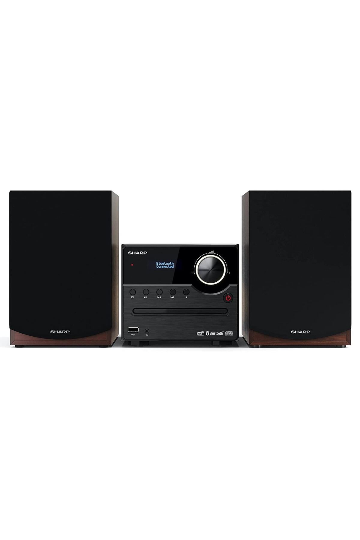 Sharp Xl-b517d(br) Dab Radyo, Dab+, Fm, Bluetooth, Mp3-cd, Usb Oynatma, Ahşap Hoparlörler Ve 45 W