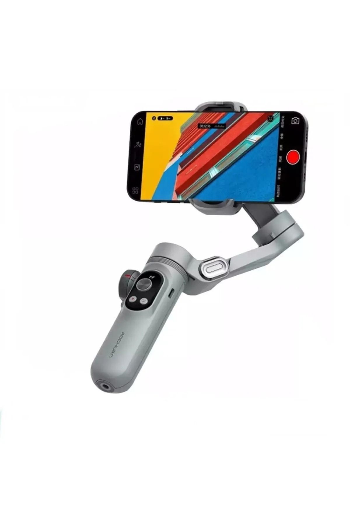 Enshall Technology Gimball Gri Cep Telefon Sabitleyici Katlanabilir Ios/android Yüz Izleme Sabitleyici X Pro Anti Shake