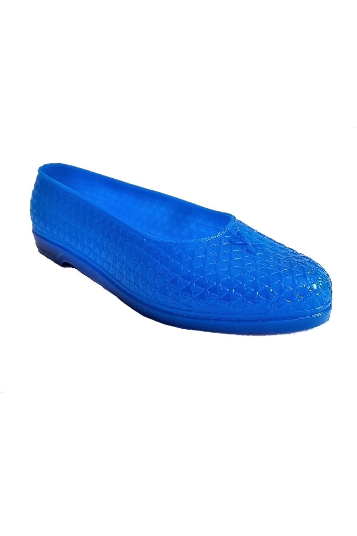 SOYLU Mavi Lastik Kadın Iş Ayakkabısı Plastik