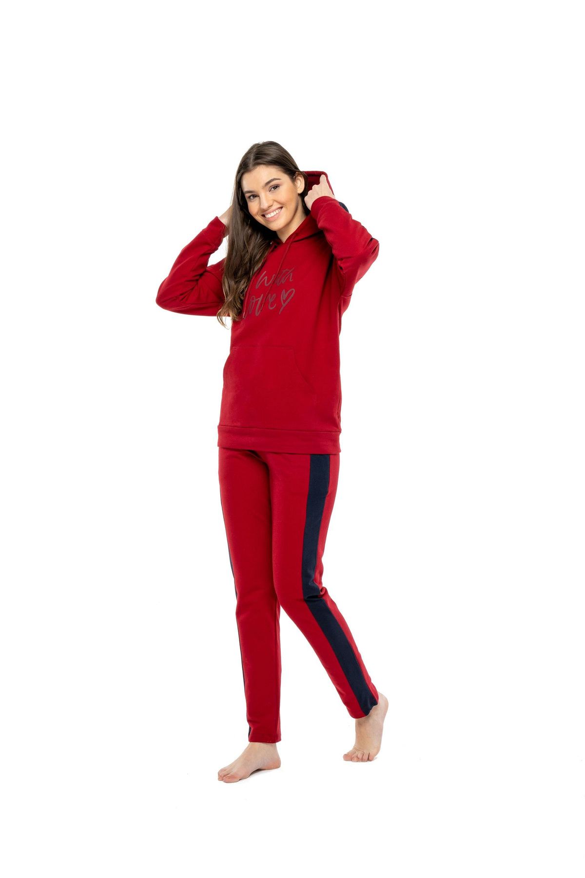 Mod Collection 3980 Kadın Cepli Pijama Takımı