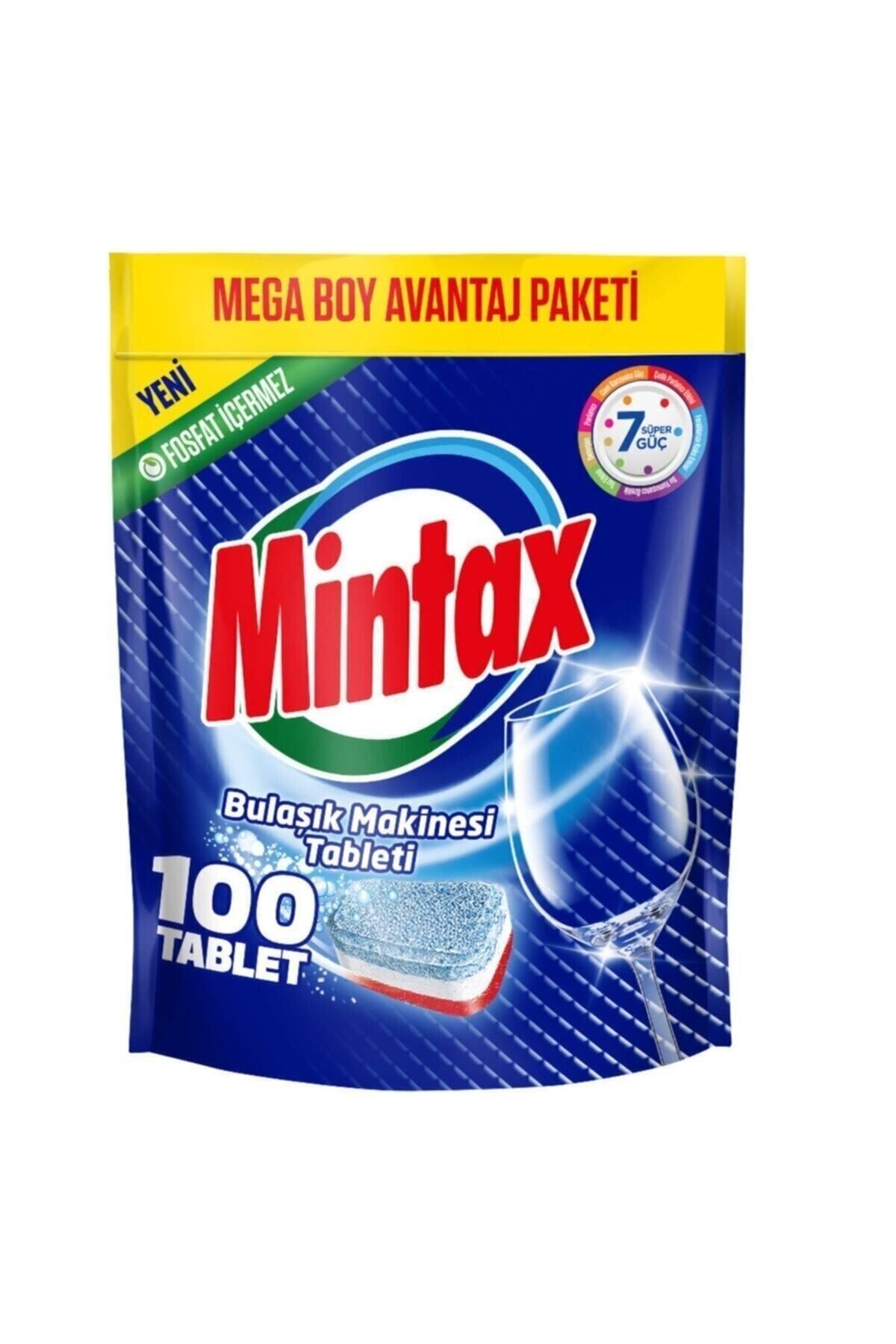 Mintax 7'si Bir Arada Bulaşık Makinesi Tablet Deterjanı 100'li