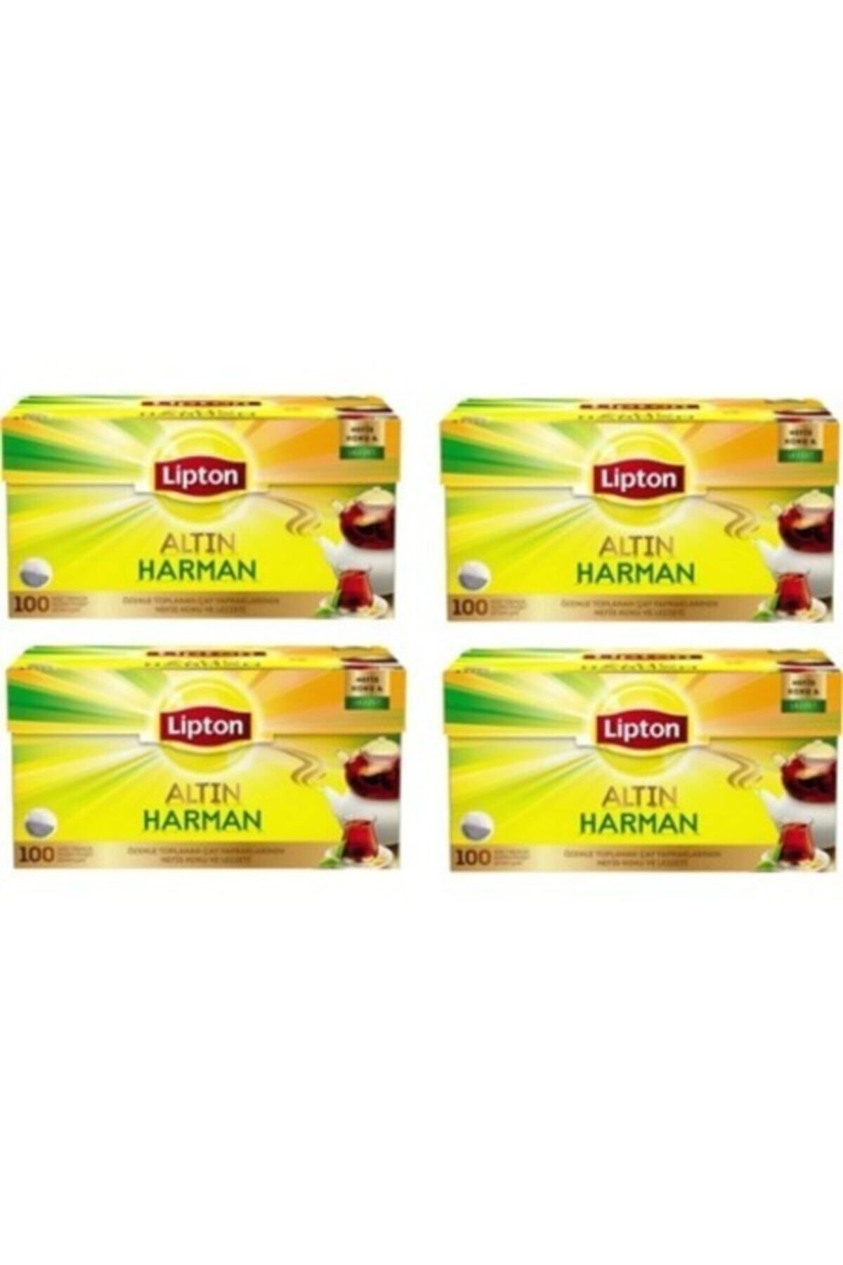 Lipton Altın Harman Demlik Poşet Çay 100'lü 4 Paket