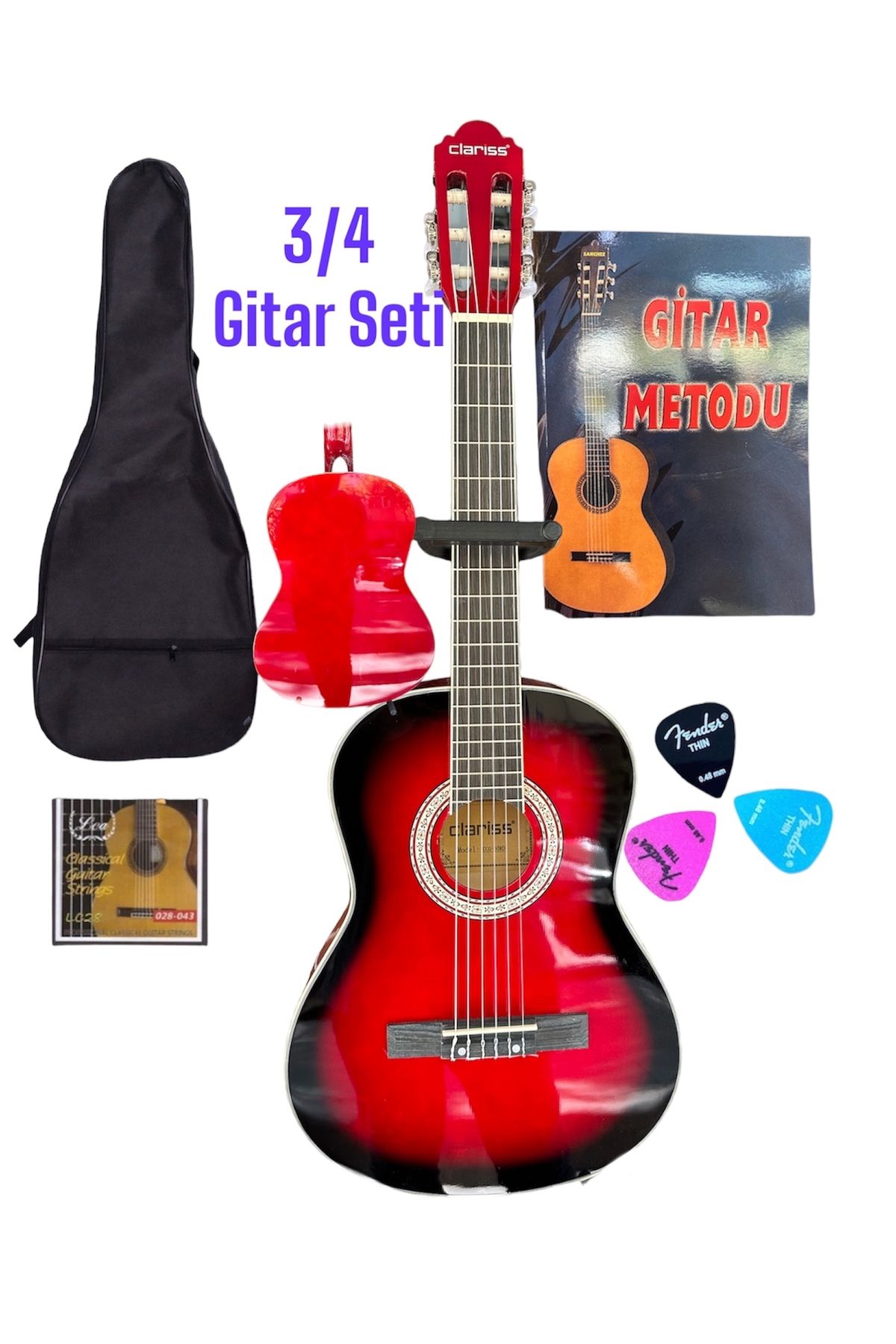 Clariss CLARİSS 3/4 Çocuk Gitarı 7-10 yaş