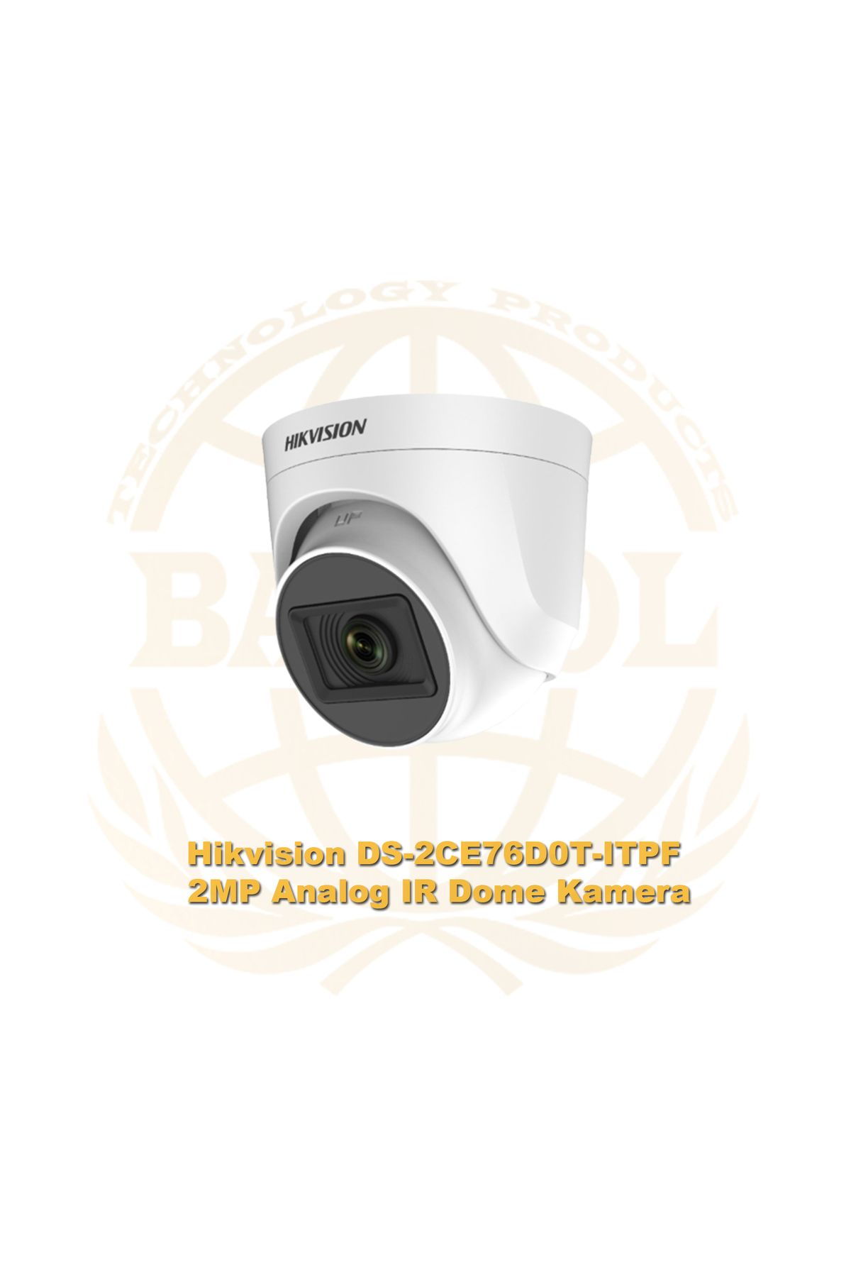 Hikvision DS-2CE76D0T-ITPF 2MP Analog IR Dome Kamera