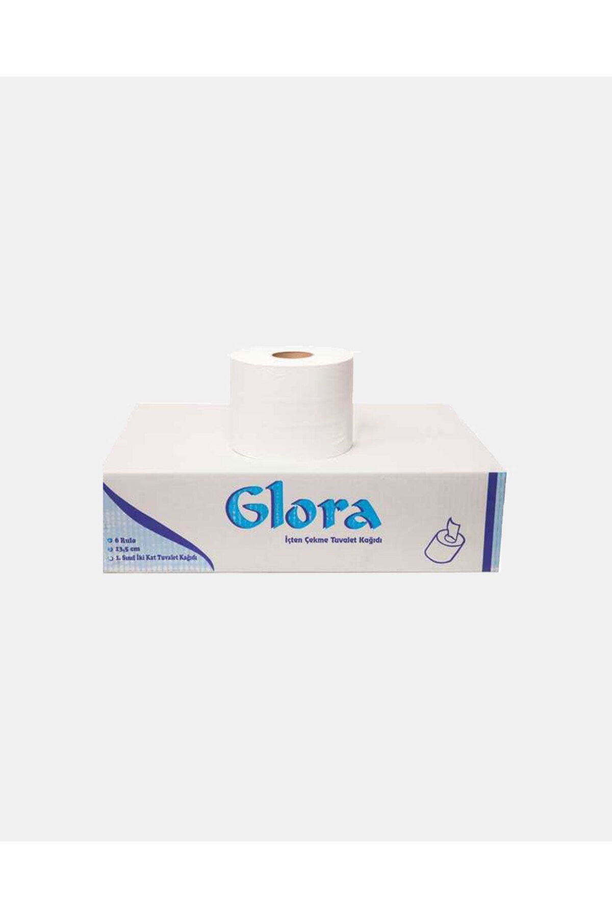 Glora Çift Katlı Içten Çekmeli Tuvalet Kağıdı 6'lı 4kg.