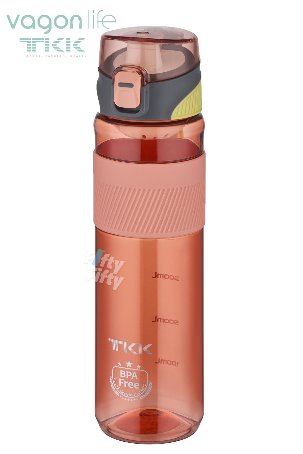Vagonlife TKK 700 ML Rahat içim(Pipetsiz)Kilitli Kapak Bpa İçermeyen Taşıma Askılı Süzgeçli Tritan Su Matarası