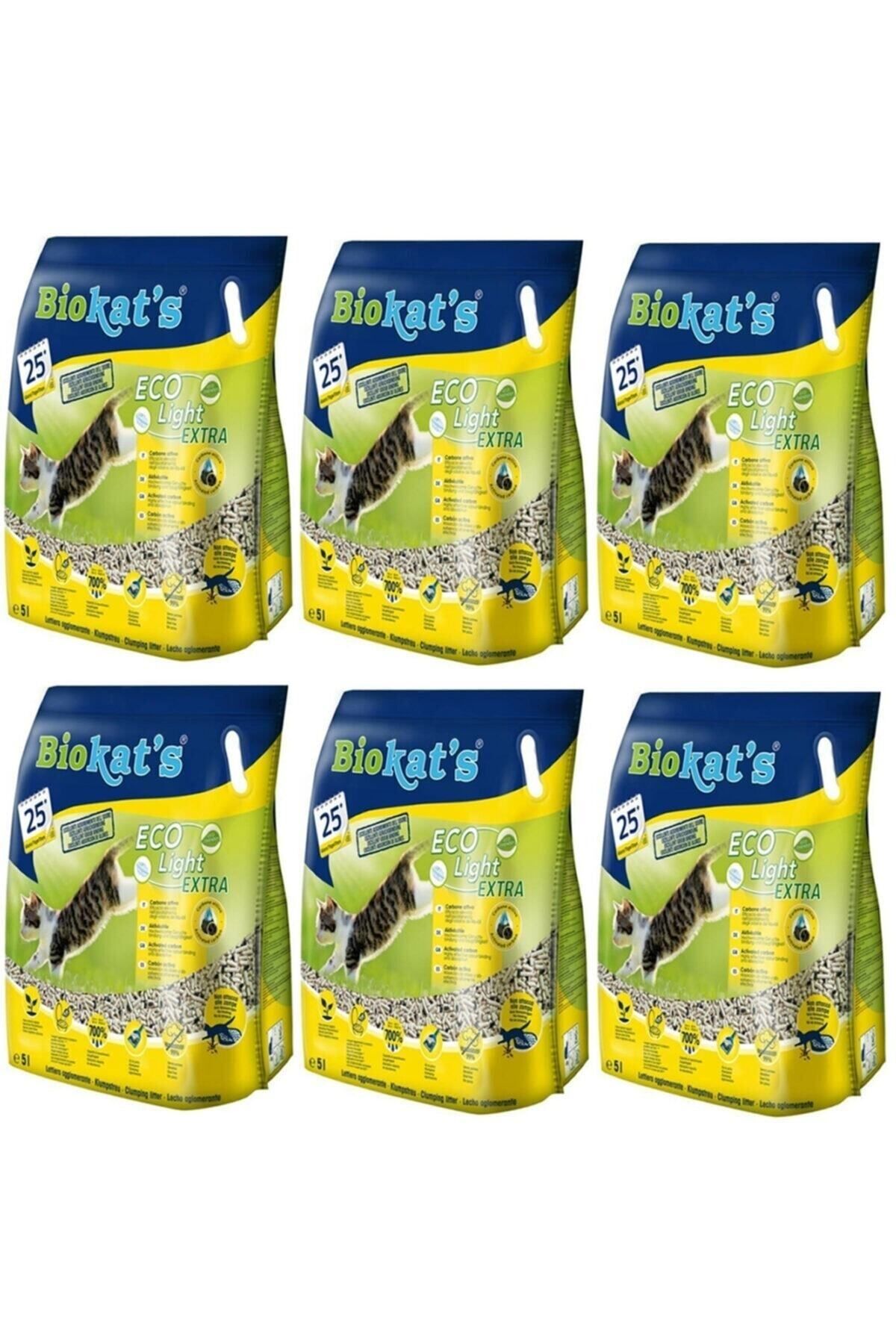 Biokat's Pelet Kedi Kumu Eco Light Extra 5 Litre X 6 Adet