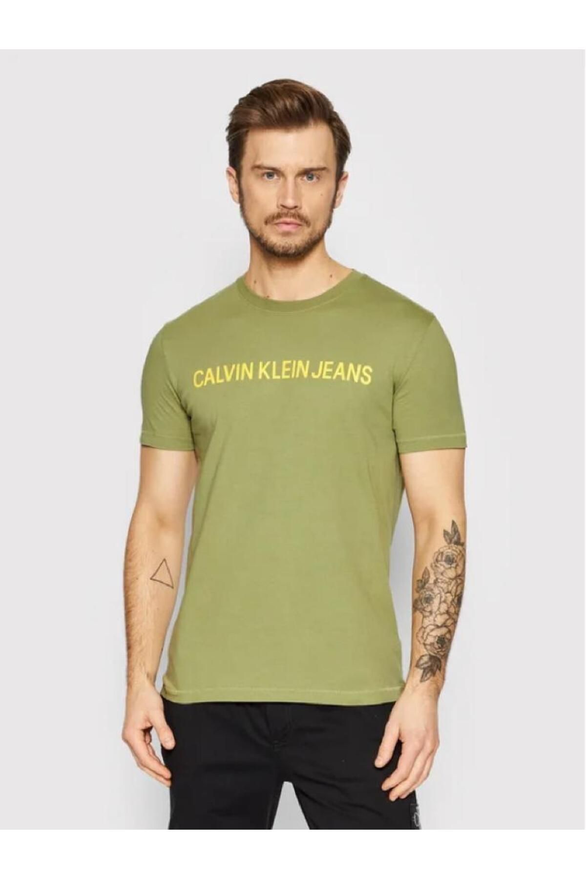 Calvin Klein Grün Slim Fit T-Shirt