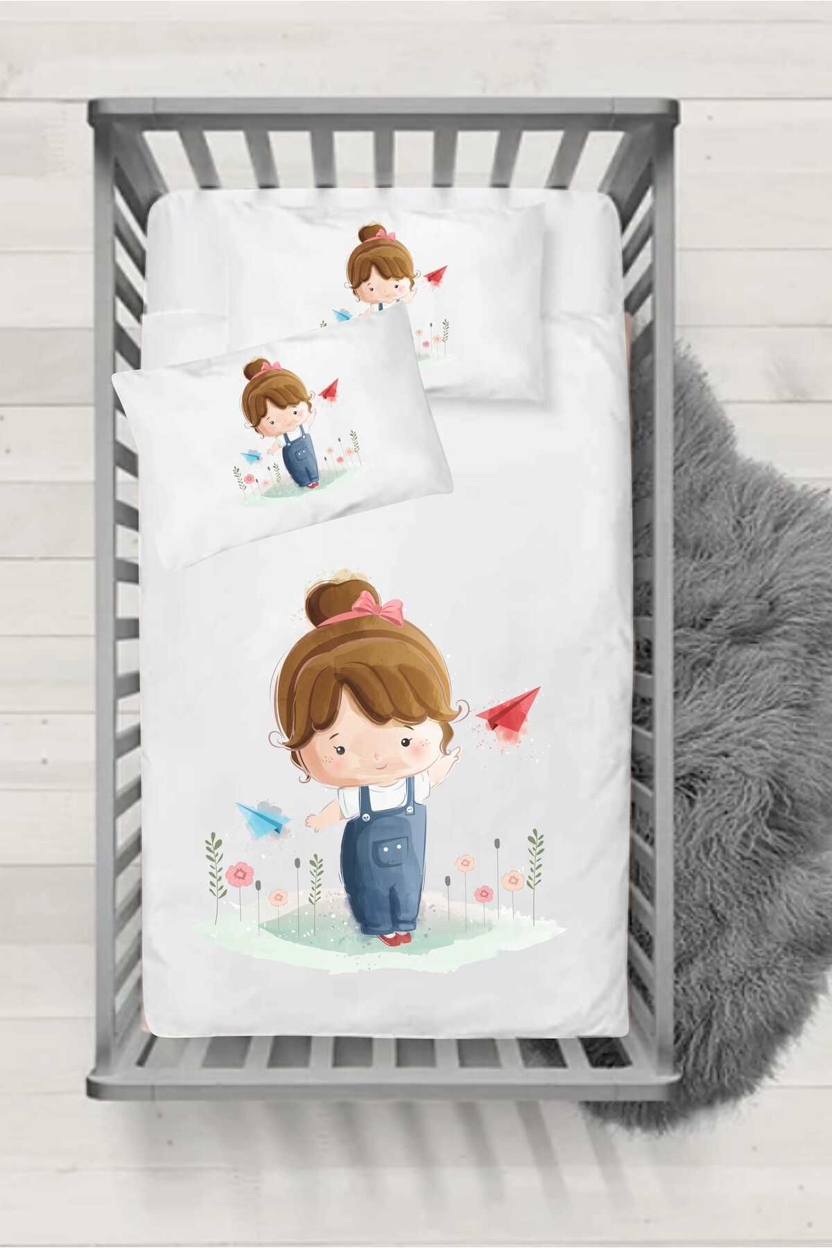 Genel Markalar ES seri10  Silikon Yorganlı Bebek Uyku Seti - Baharcık