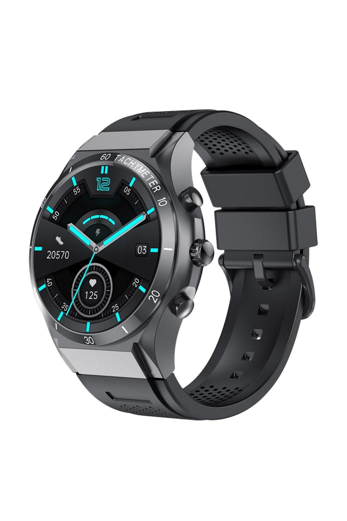 Reward Orijinal Rewatch Smart Watch Sesli Görüşme Özellikli Siyah Akıllı Unisex Kol Saati