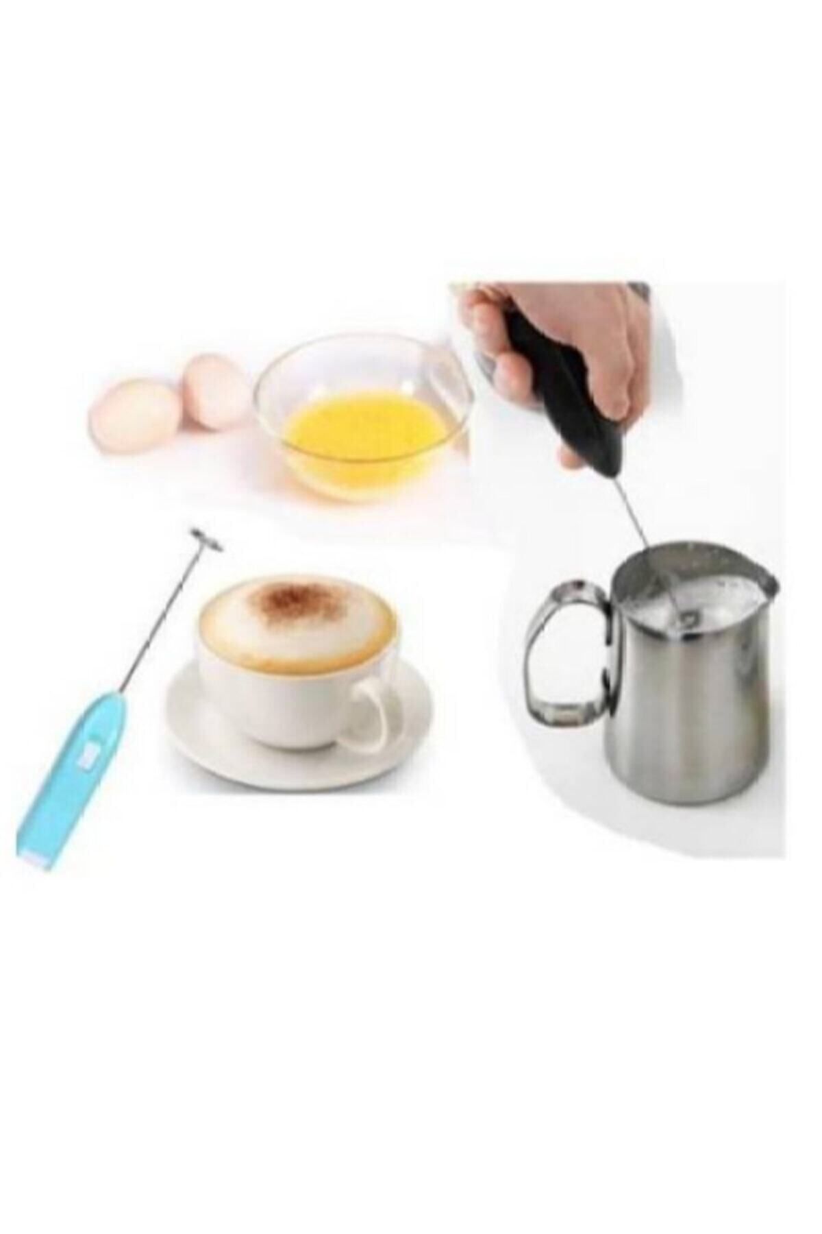 Axentia Mini Mikser Kahve Süt Köpürtücü Karıştırıcı Cappucino Mixer Pilli Çırpıcı