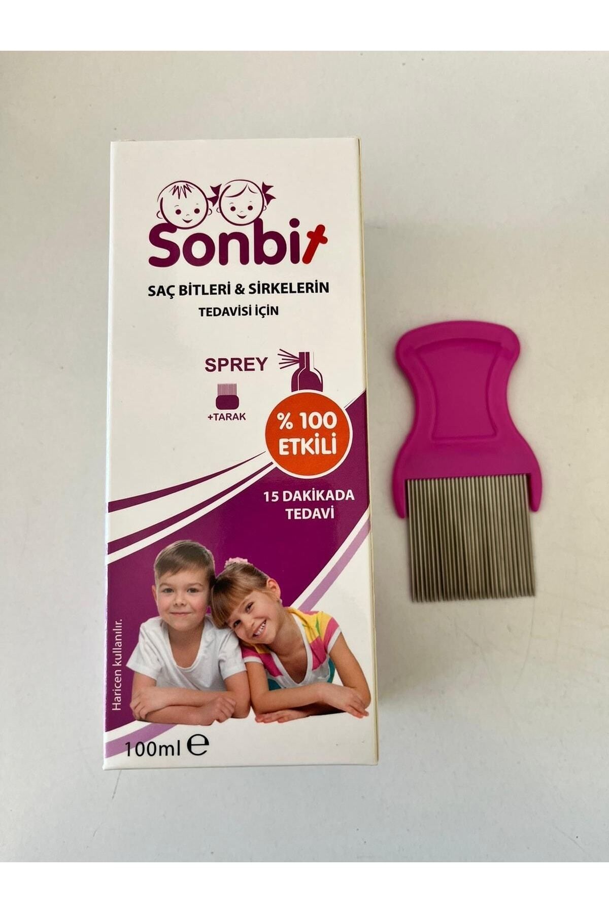SonBit Bit Spreyi 100 Ml + Metal Tarak