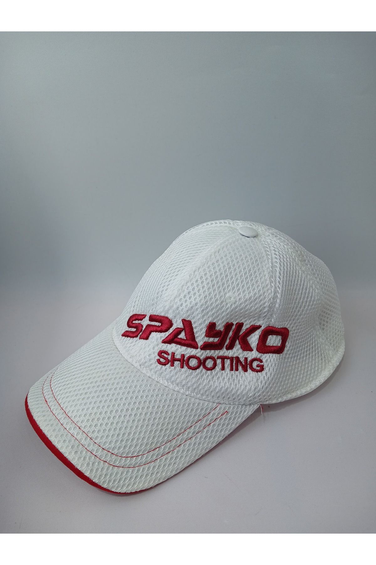 Spayko Fileli Avcı Şapkası ( Beyaz )