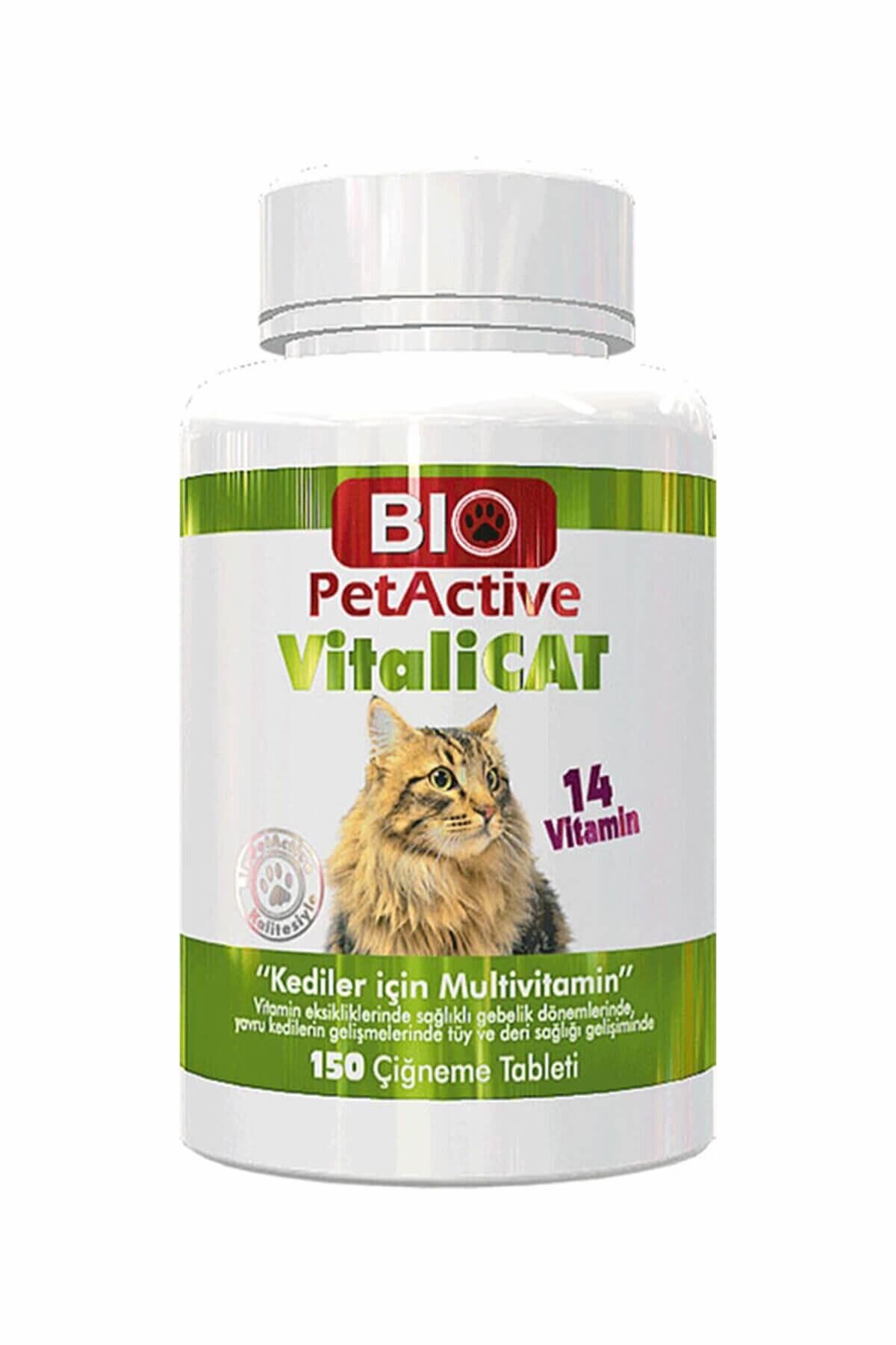 Bio PetActive Vitalicat Kedi Multivitamin Tablet 75 gr 150 Adet