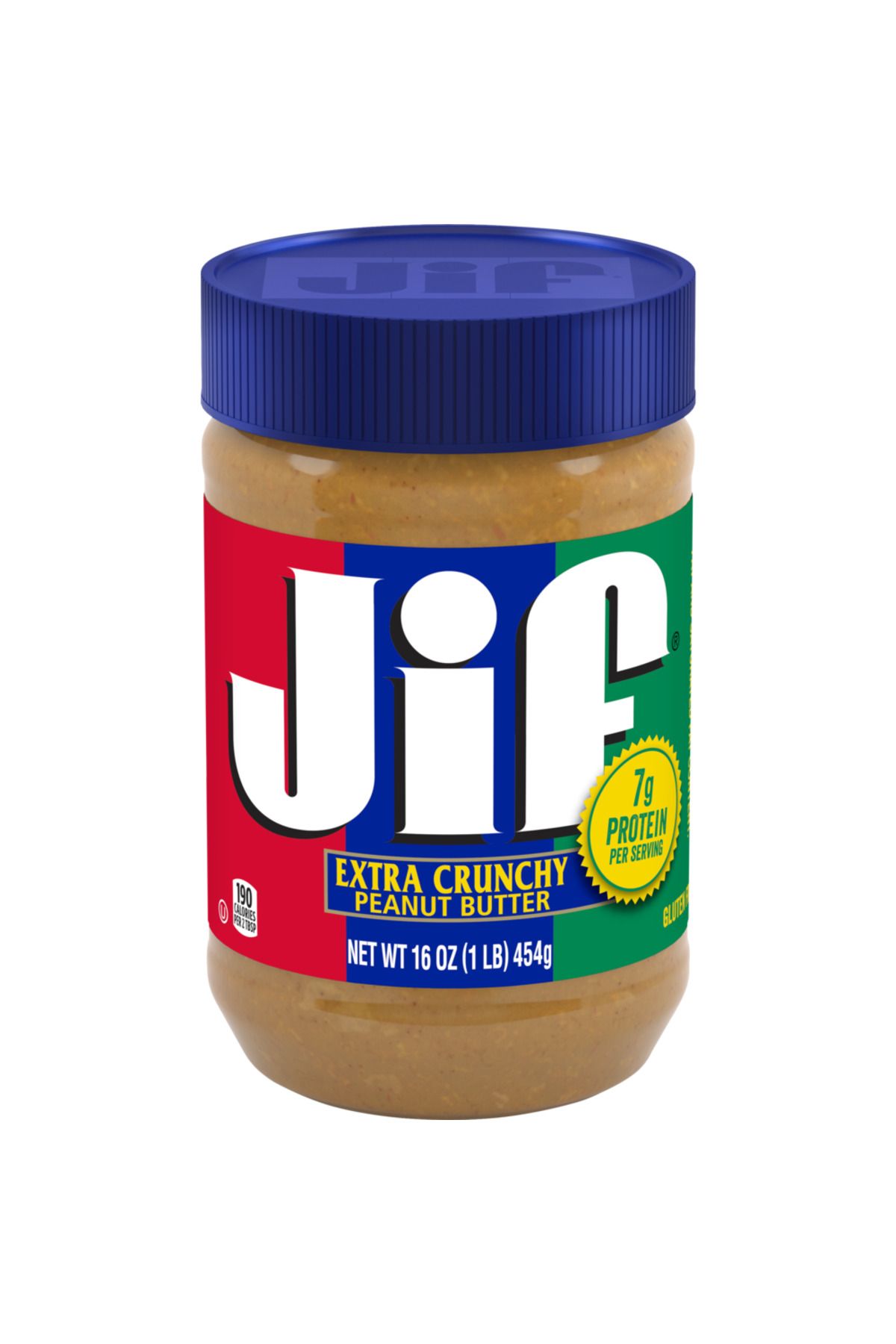 Jif Glutensiz Protein Kaynağı Ekstra Çıtır Fıstık Ezmesi Gluten Free Extra Crunchy Peanut Butter 454 gr