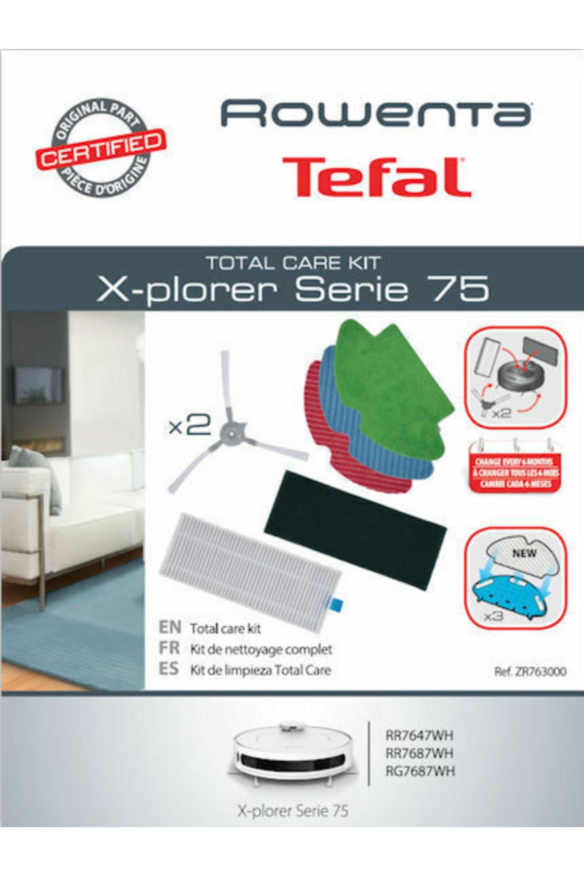TEFAL Tefalx-Plorer Serie 75 Filtre Bakım Set kiti