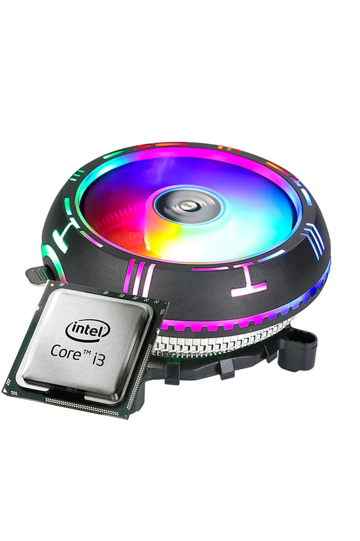 Asura Işıklı Intel 1150 - 1151 - 1155 - 1156 Pin Işlemci Fanı Işlemci Cpu Soğutucu
