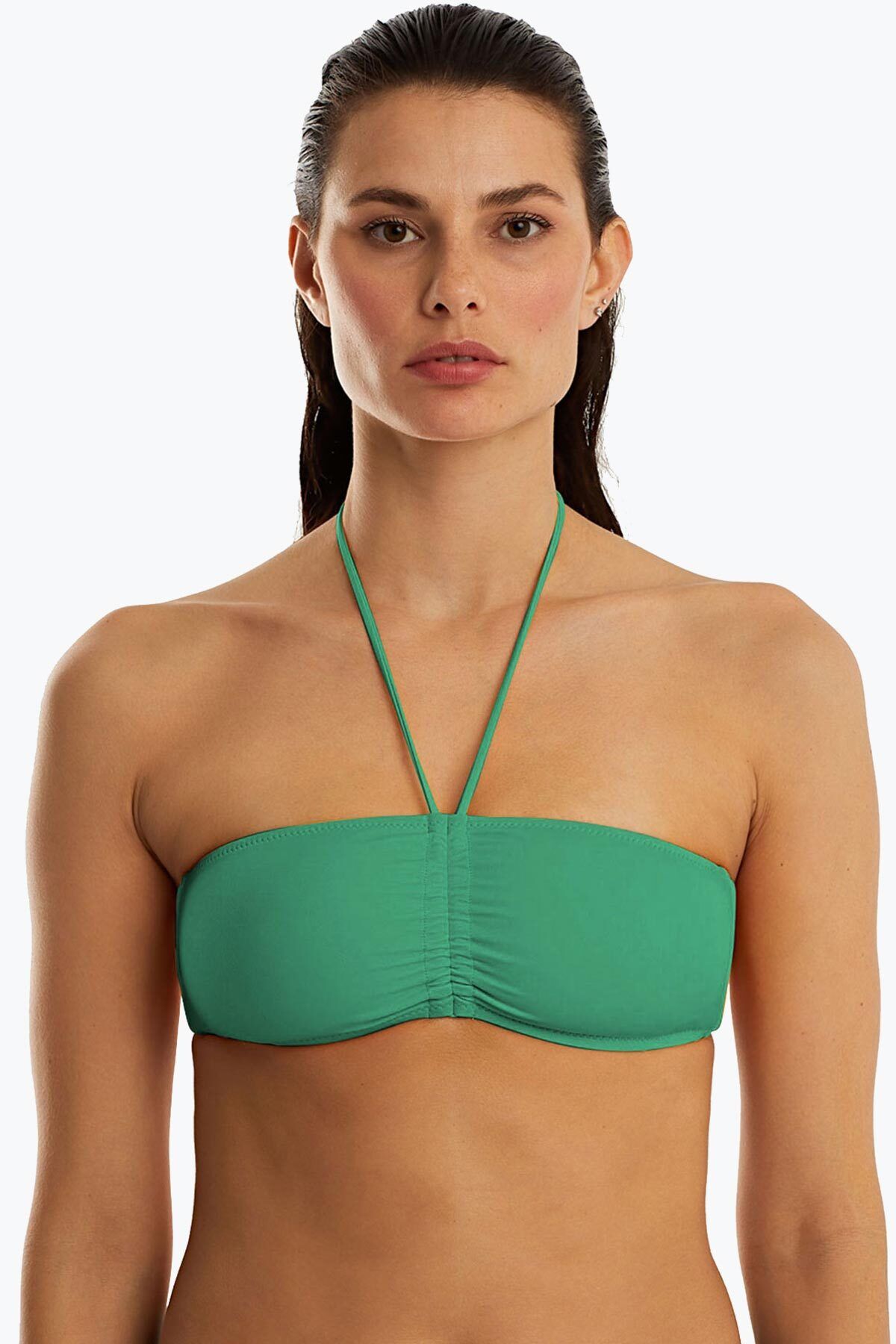 AYYILDIZ 63541 Nil Yeşili Straplez Bikini Üstü