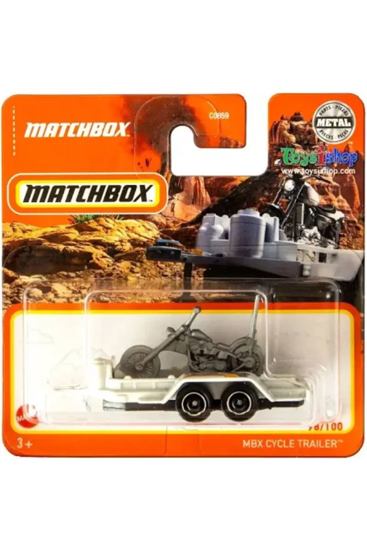 Matchbox MBX CYCLE TRAILER TEKLİ METAL ARAÇLAR HFT19 1:64