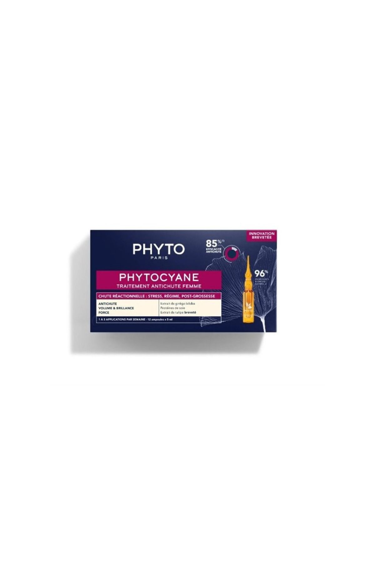 Phyto Phytocyane Kadınlar İçin Dönemsel Saç Dökülmesi Karşıtı Bakım 12 Ampul x 5 ml