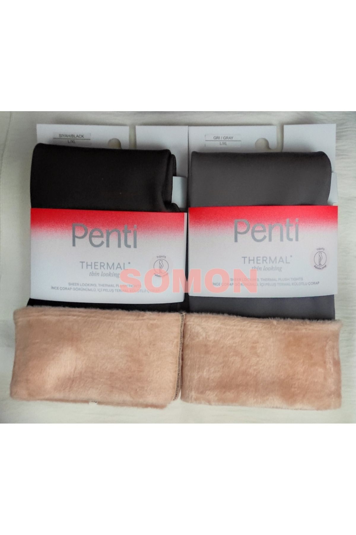 Penti Kadın Thinlooking Thermal (İNCE GÖRÜNEN TERMAL) Külotlu Çorap 2'Lİ