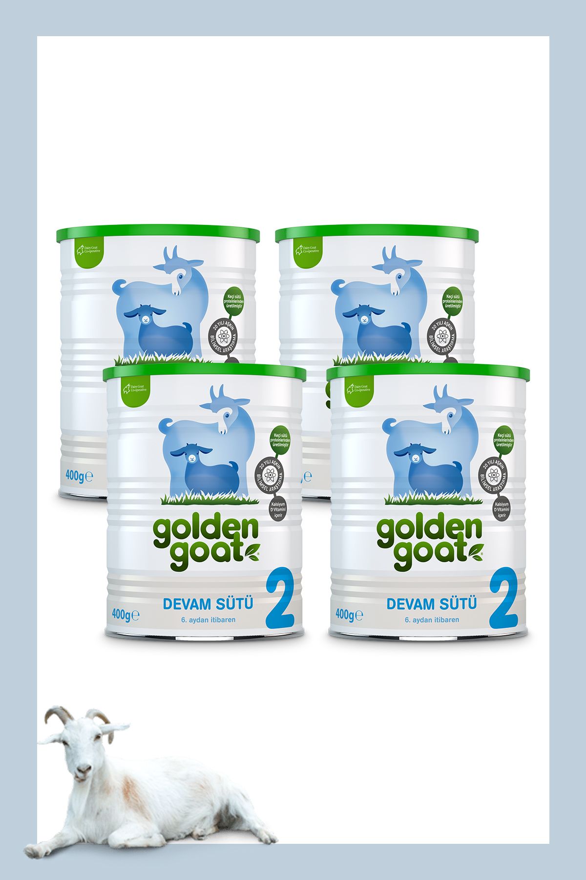 Golden Goat Keçi Devam Sütü 2 Numara 400 Gr 4'lü Paket