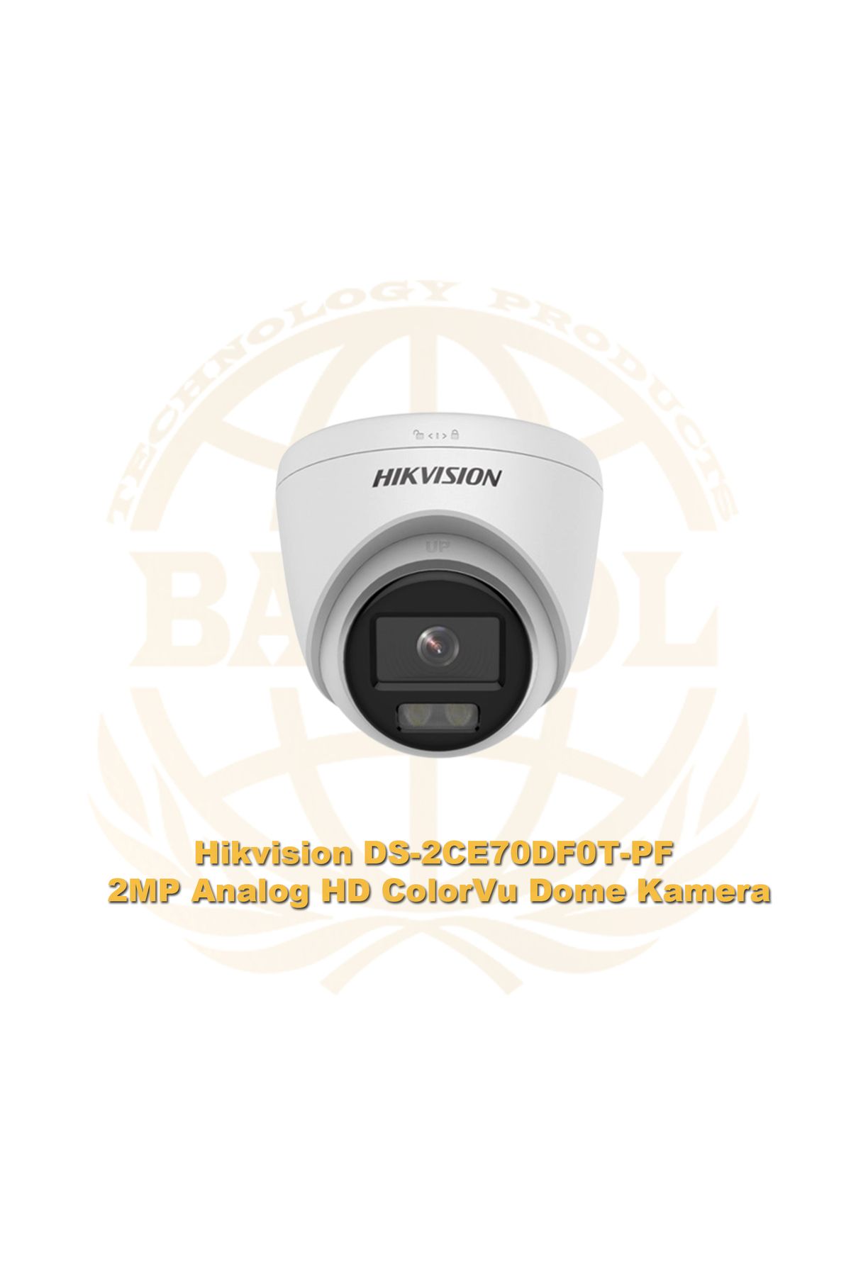 Hikvision DS-2CE70DF0T-PF 2MP Analog HD ColorVu Dome Kamera
