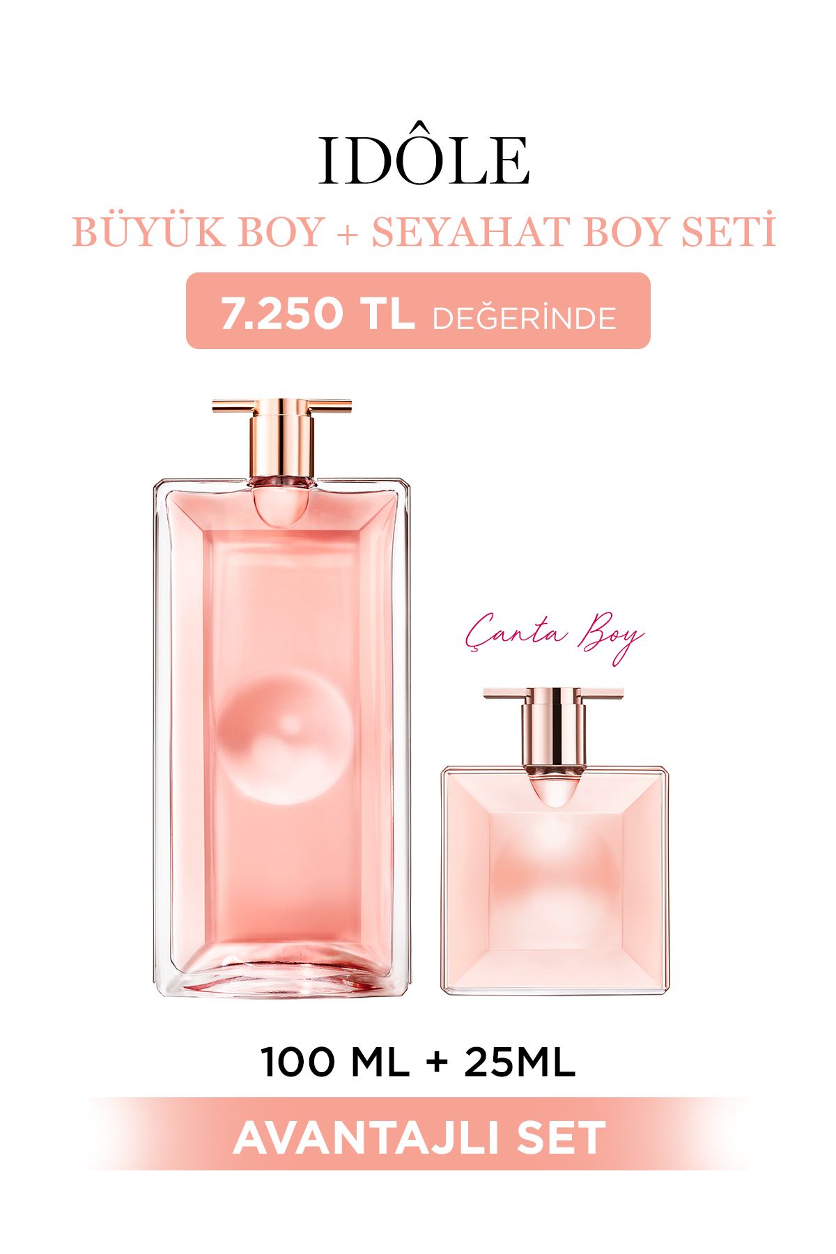 Lancome Idôle Büyük Boy & Seyahat Boy Parfüm Seti 7829999999034