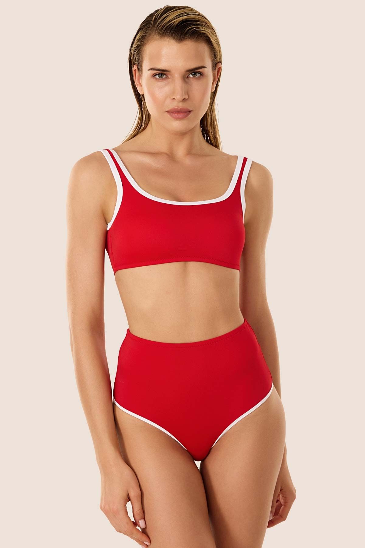 AYYILDIZ Ayyıldız 3426 Kırmızı Atlet Bikini