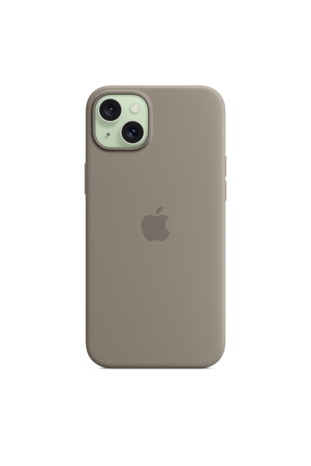 Apple iPhone 15 Plus için MagSafe Özellikli Silikon Kılıf - Kil Rengi