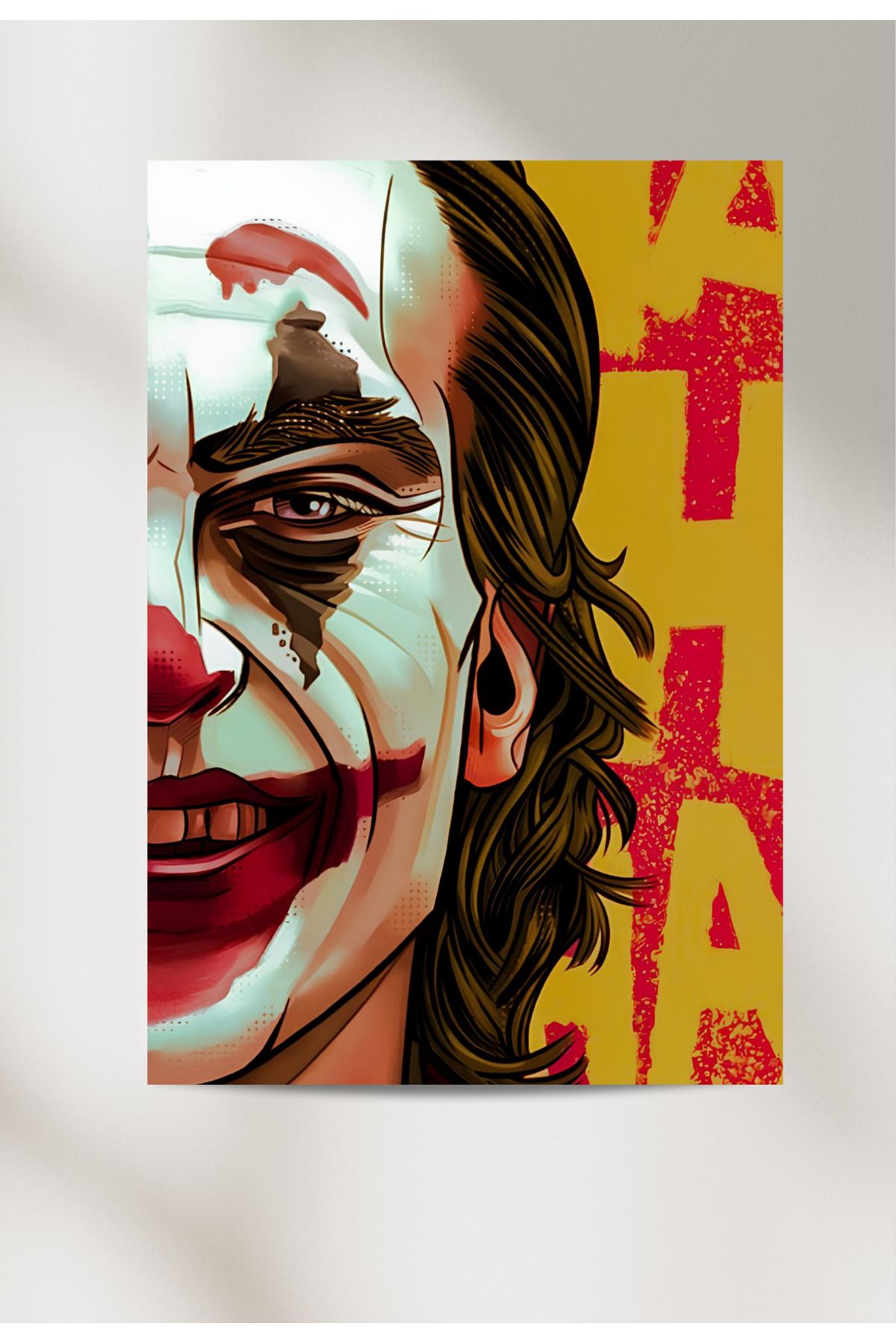 Hobiart Joker 33x48 Poster Duvar Posteri Çift Taraflı Bant Hediye