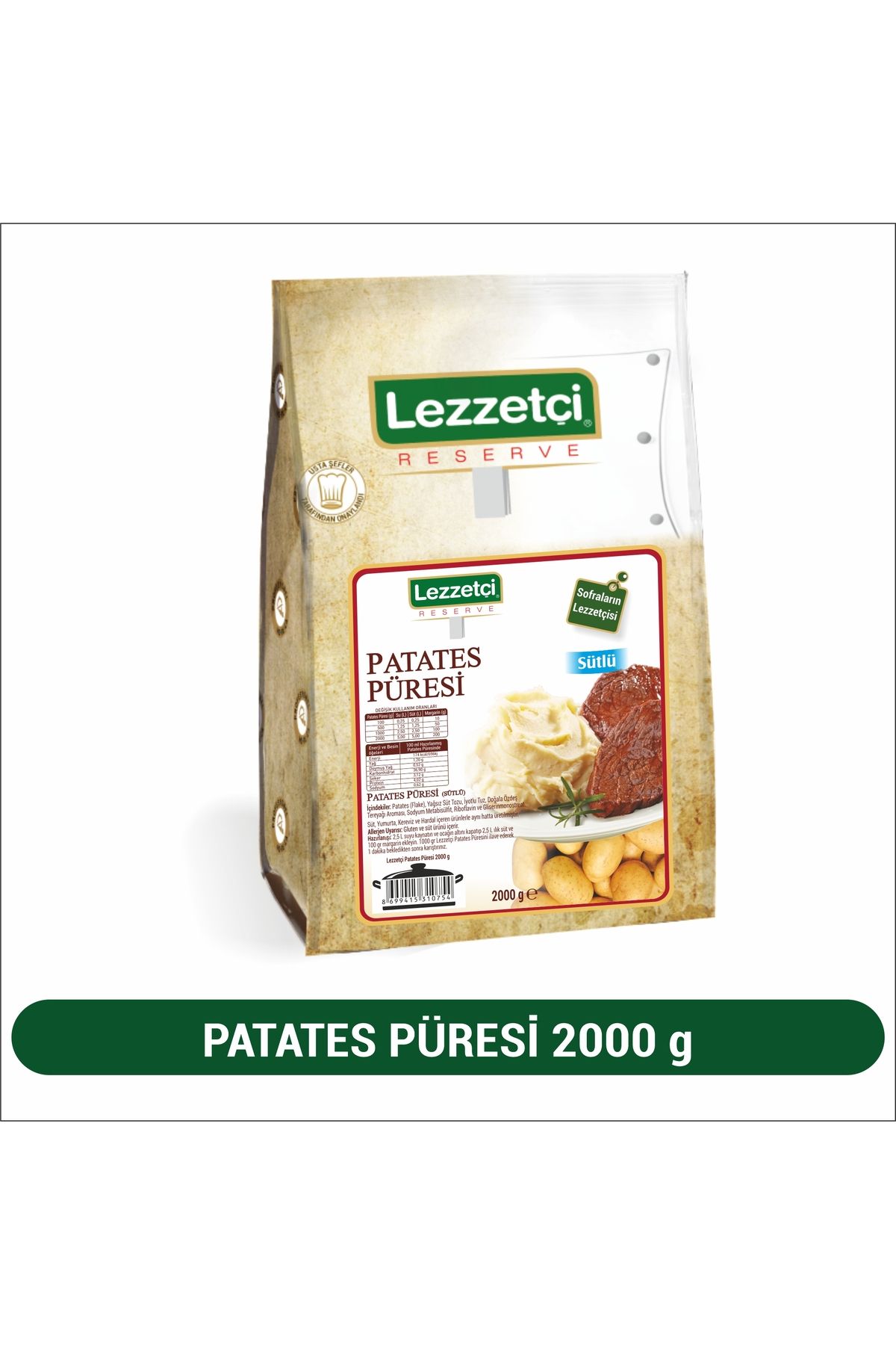 LEZZETÇİ Lezzetçi Patates Püresi 2000 G