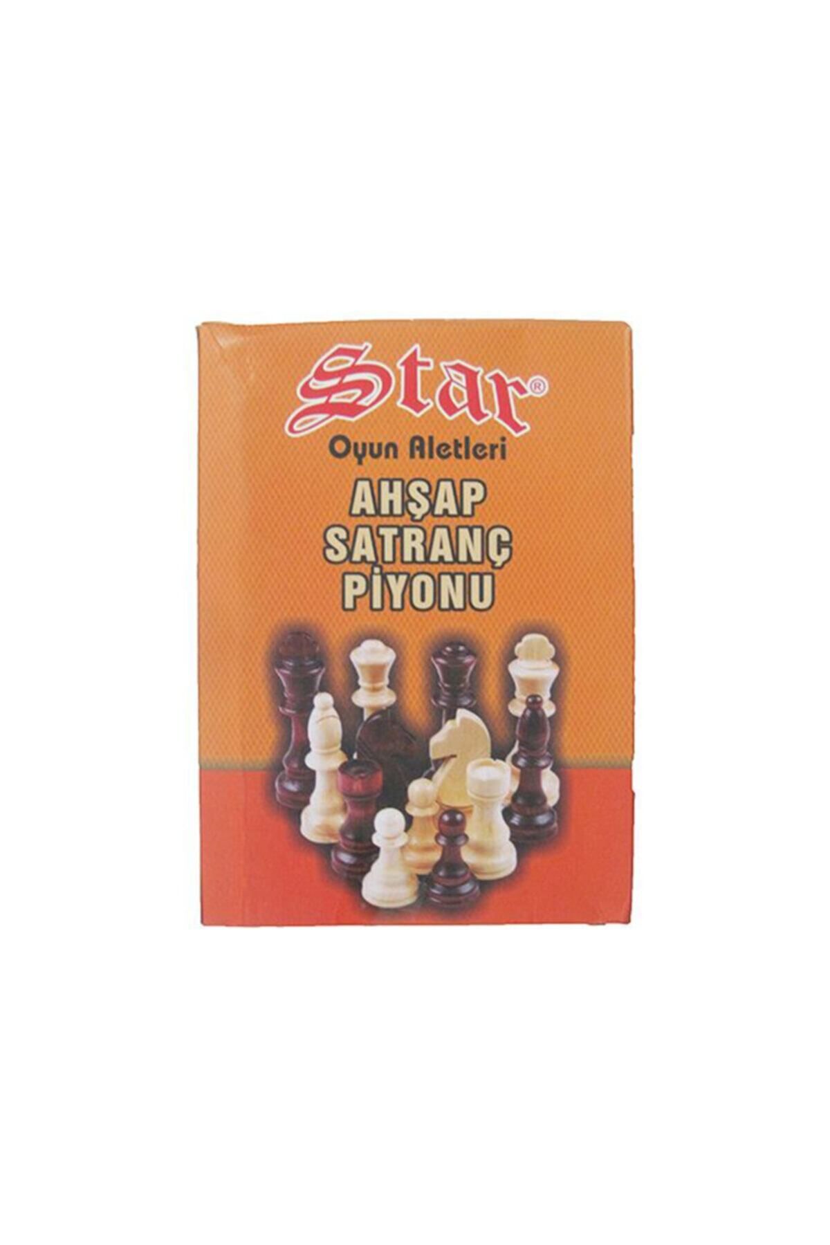 Star Oyun Satranç Taşları - Ahşap - 30288 /