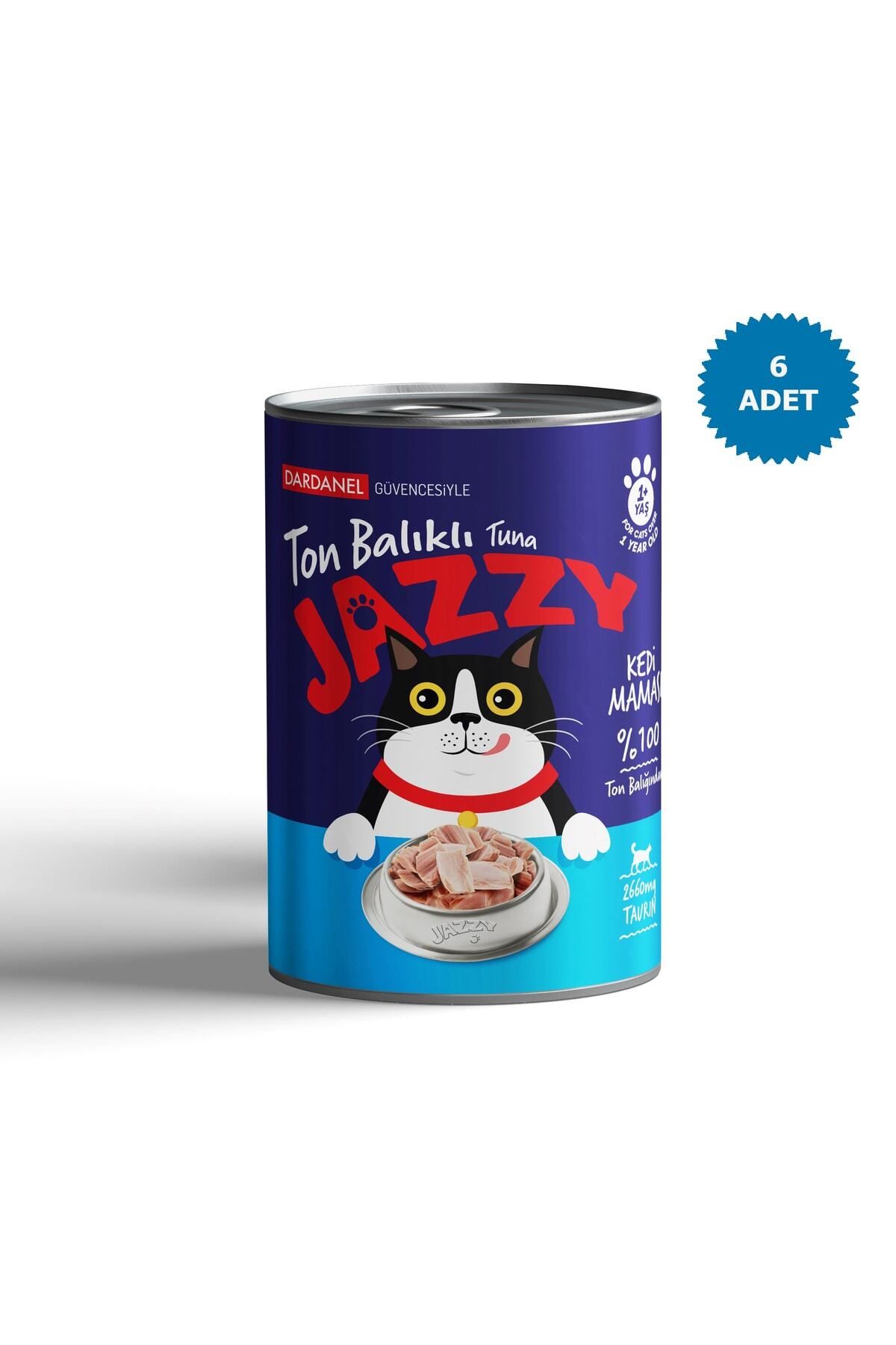 Dardanel Jazzy Kedi Maması Ton Balıklı 400g X 6 Adet