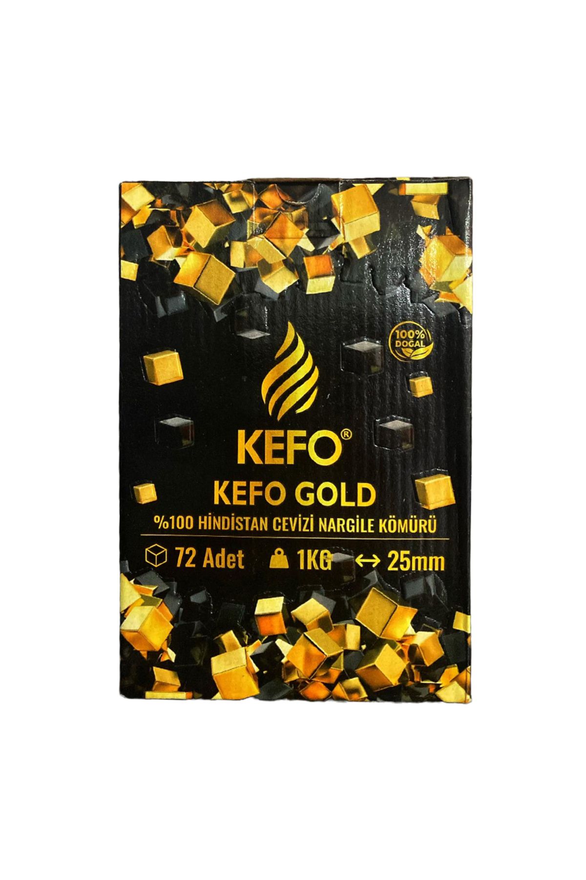 Kefo Gold Hindistan Cevizi Nargile Kömürü Standart 1kg