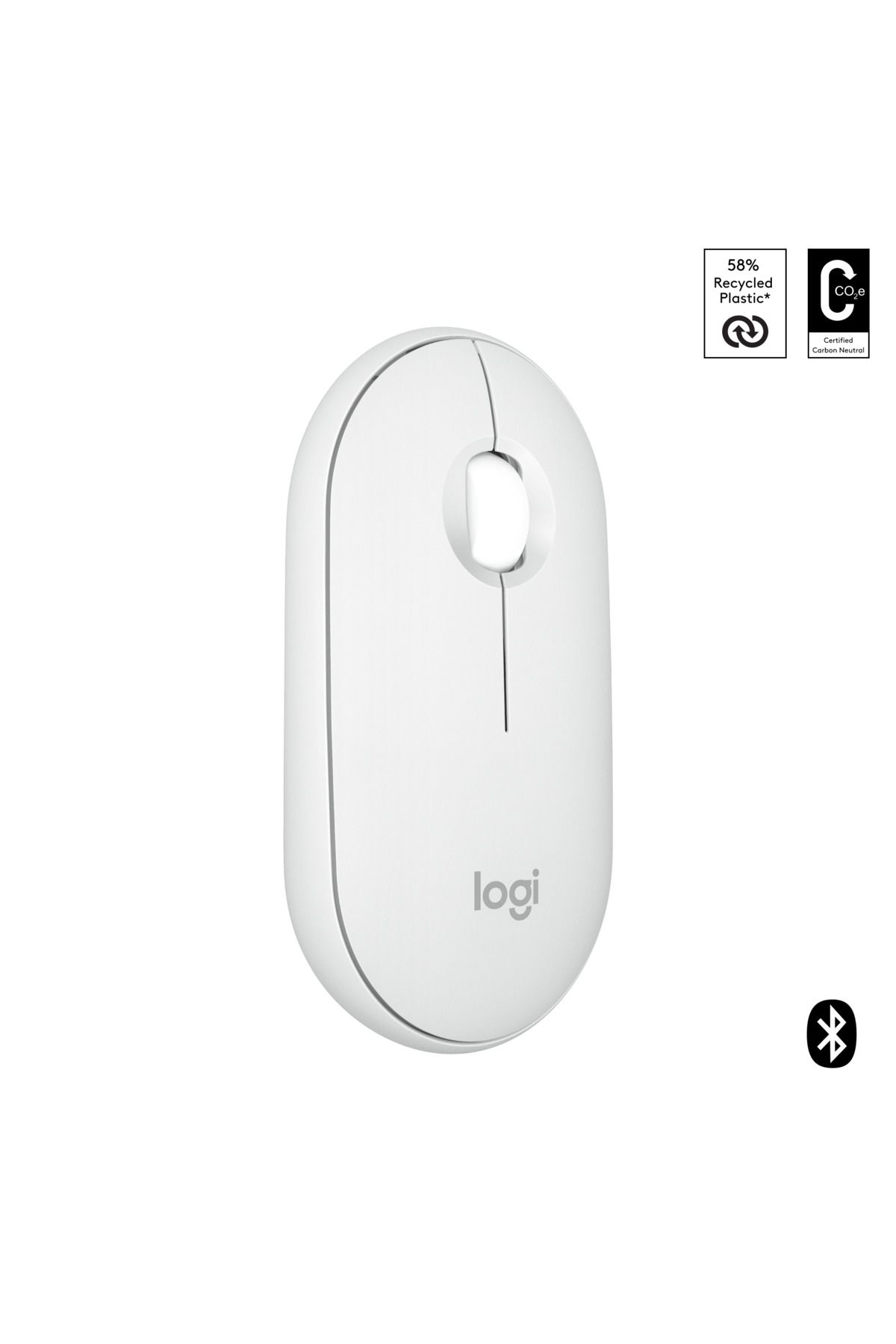 logitech M350s Pebble 2 Kablosuz Mouse - Beyaz