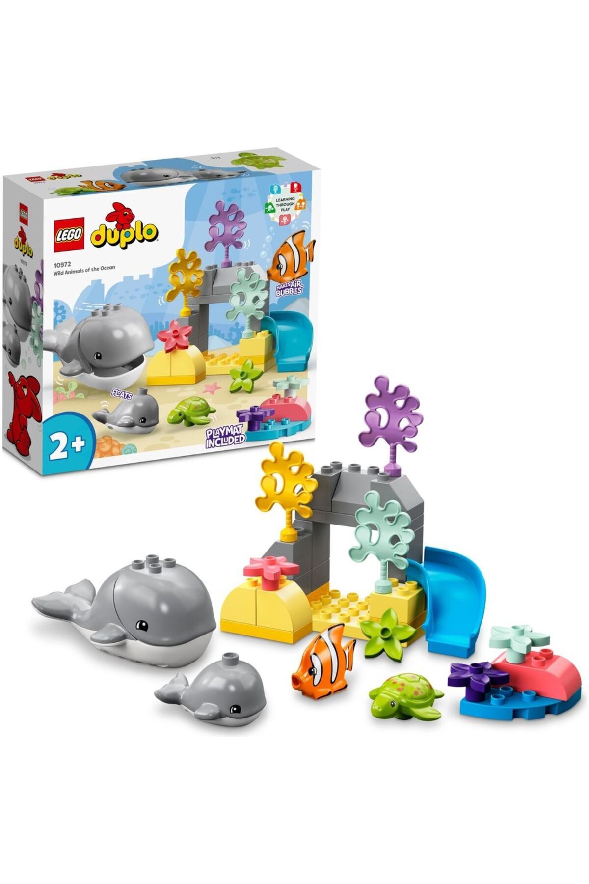 LEGO ® DUPLO® Vahşi Okyanus Hayvanları 10972 - 2 Yaş ve Üzeri Çocuklar için Yapım Seti (32 Parça)