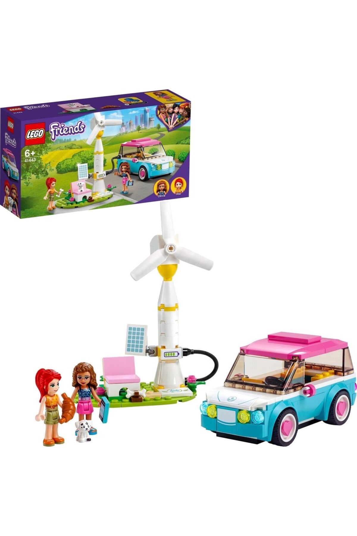 LEGO ® Friends Olivia'nın Elektrikli Arabası 41443 - Yaratıcı Oyuncak Yapım Seti (183 Parça)