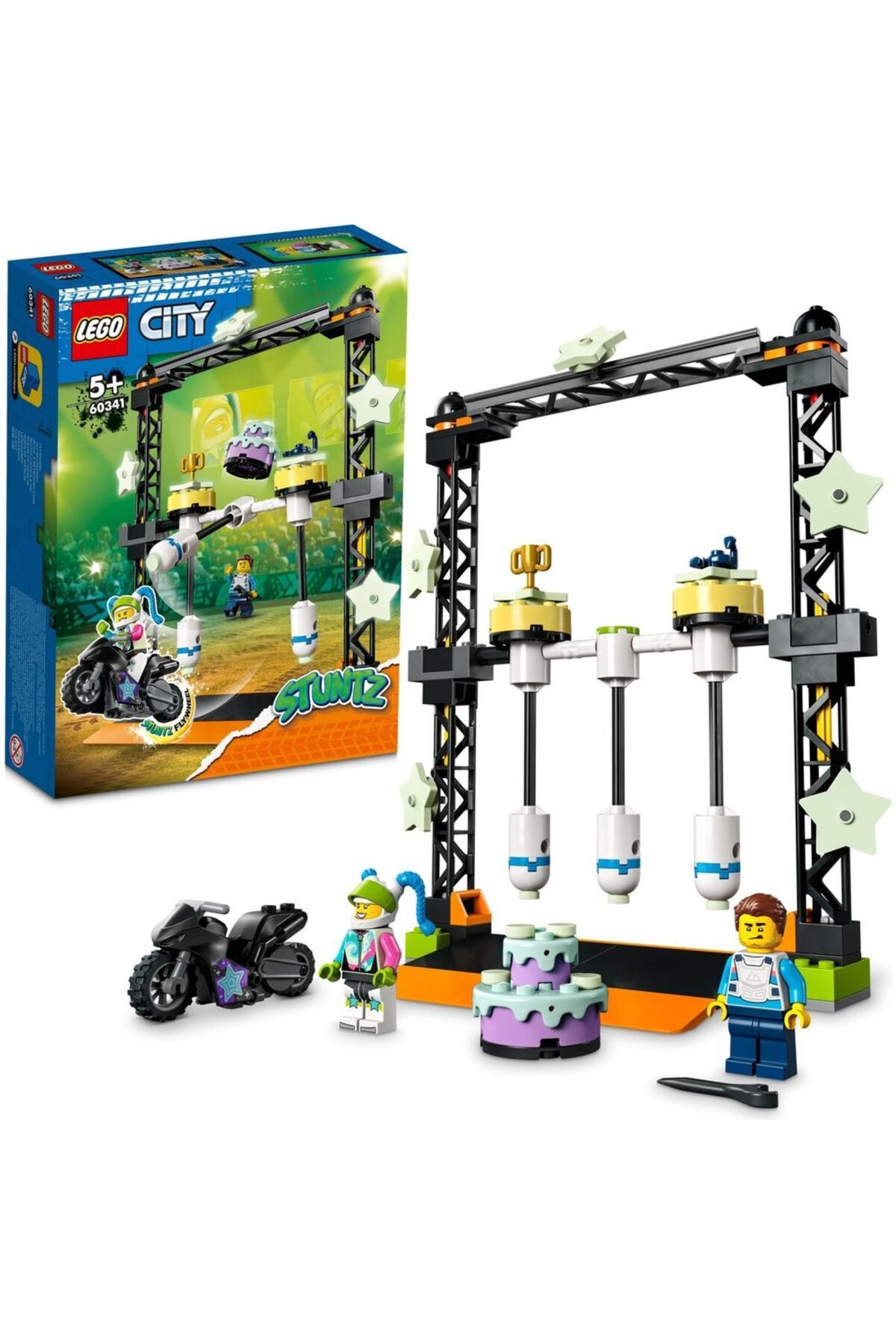 LEGO ® City Çubuklu Gösteri Yarışması 60341 - 5 Yaş ve Üzeri Çocuklar için Yapım Seti (117 Parça)