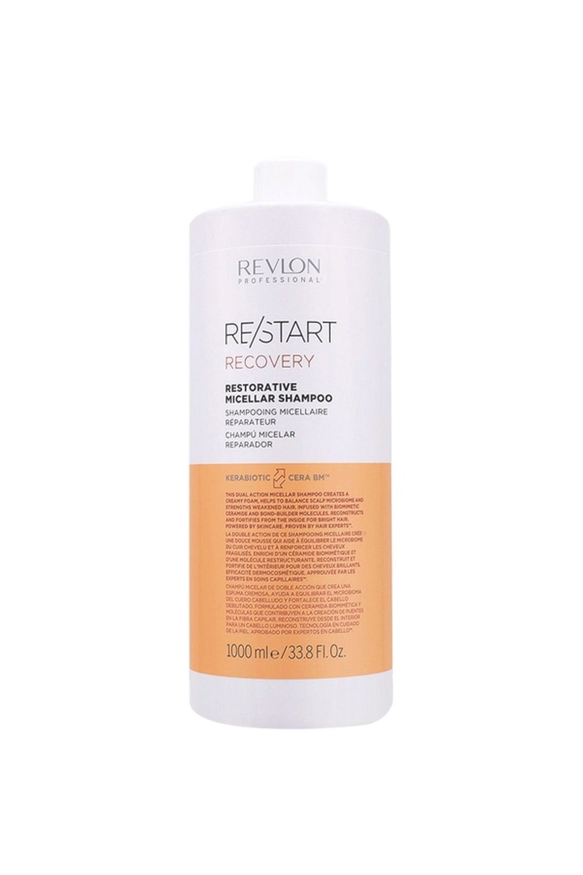 Revlon Restart Recovery Repairing and Strengthening Shampoo for Damaged and Damaged Hair 1000 ml DEMBA601