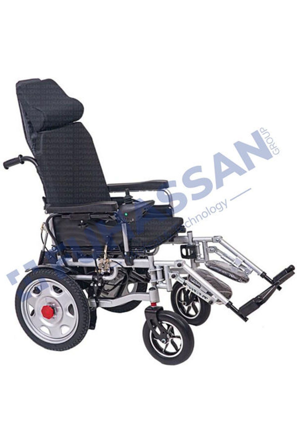 FUHASSAN Yüksek Koltuklu Elektrikli Şarjlı Akülü Tekerlekli Sandalye