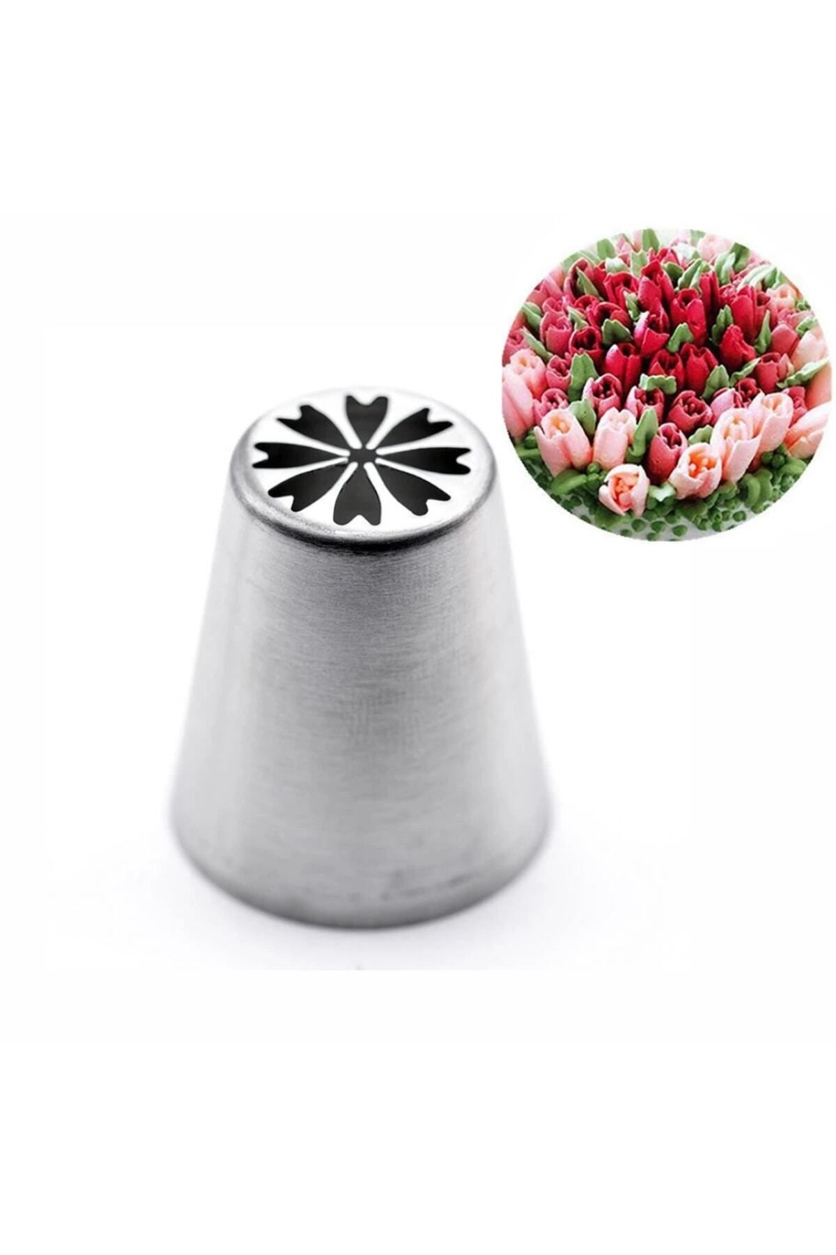 adin tasarım Rus Duyu Çiçek Çiçek Yapım Duyu Yonca Krema Sıkma Torbası Ucu Pasta Krema Şekillendirici