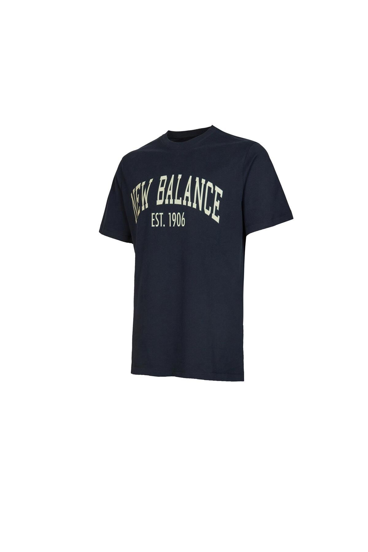 New Balance Nb Lifestyle Men T-shirt Erkek Lacivert Tshirt Mnt3326-avı