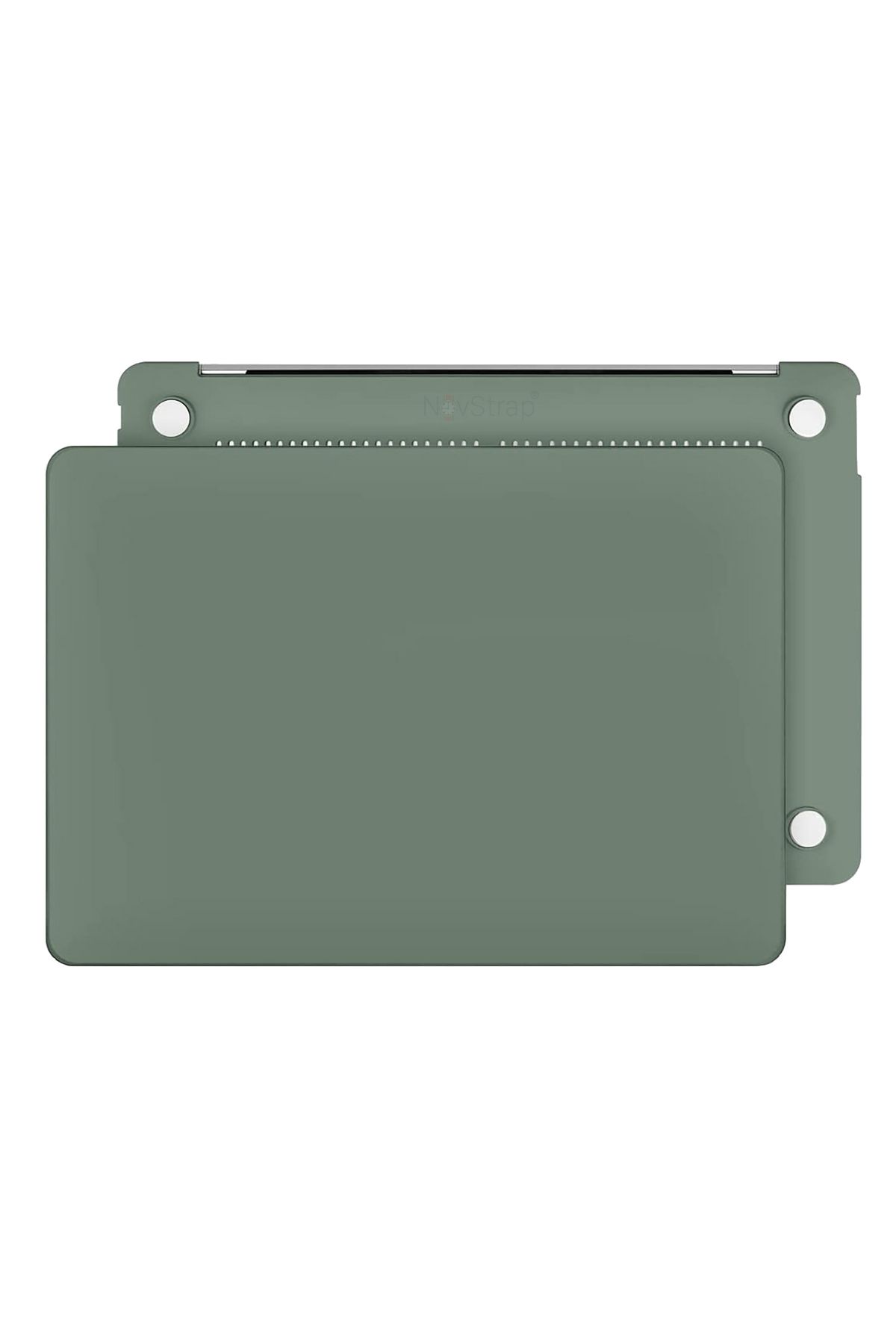 NovStrap Apple Macbook Air M2 Çip A2681 13.6 Inç 2022 Uyumlu Kılıf Sert Rubber Mat Buzlu Kapak