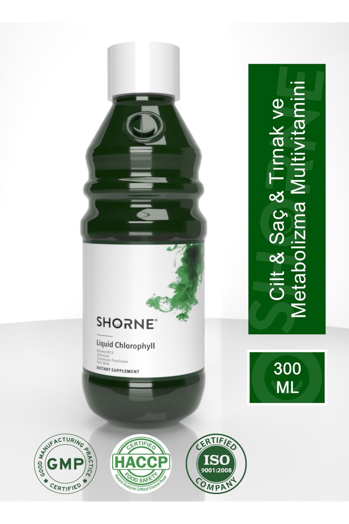 Shorne Likit Klorofil Multivitamin Gıda Takviyesi 300ml