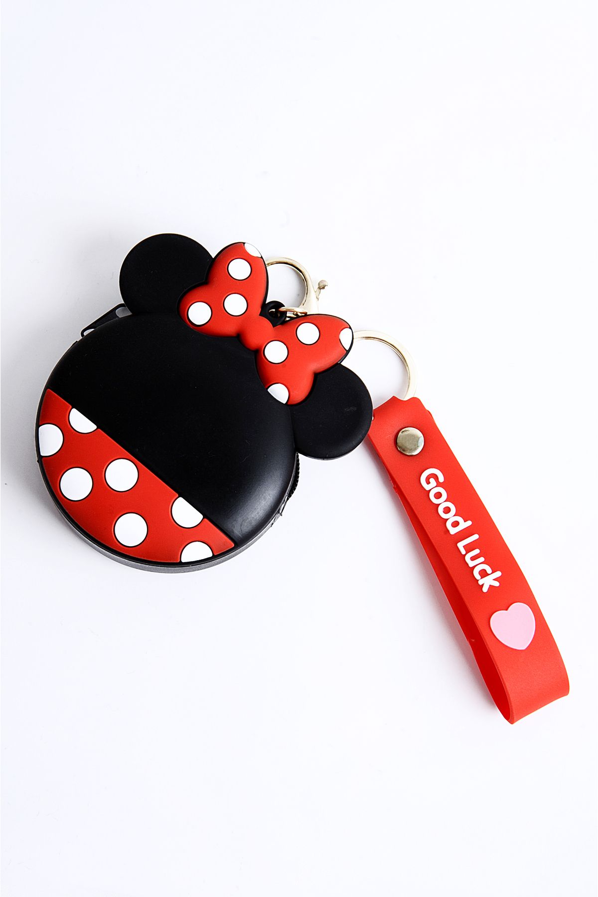 EUROMODA Mickey Mouse Siyah Renkli Anahtarlıklı Bileklikli Çocuk Genç Cüzdan Aksesuar