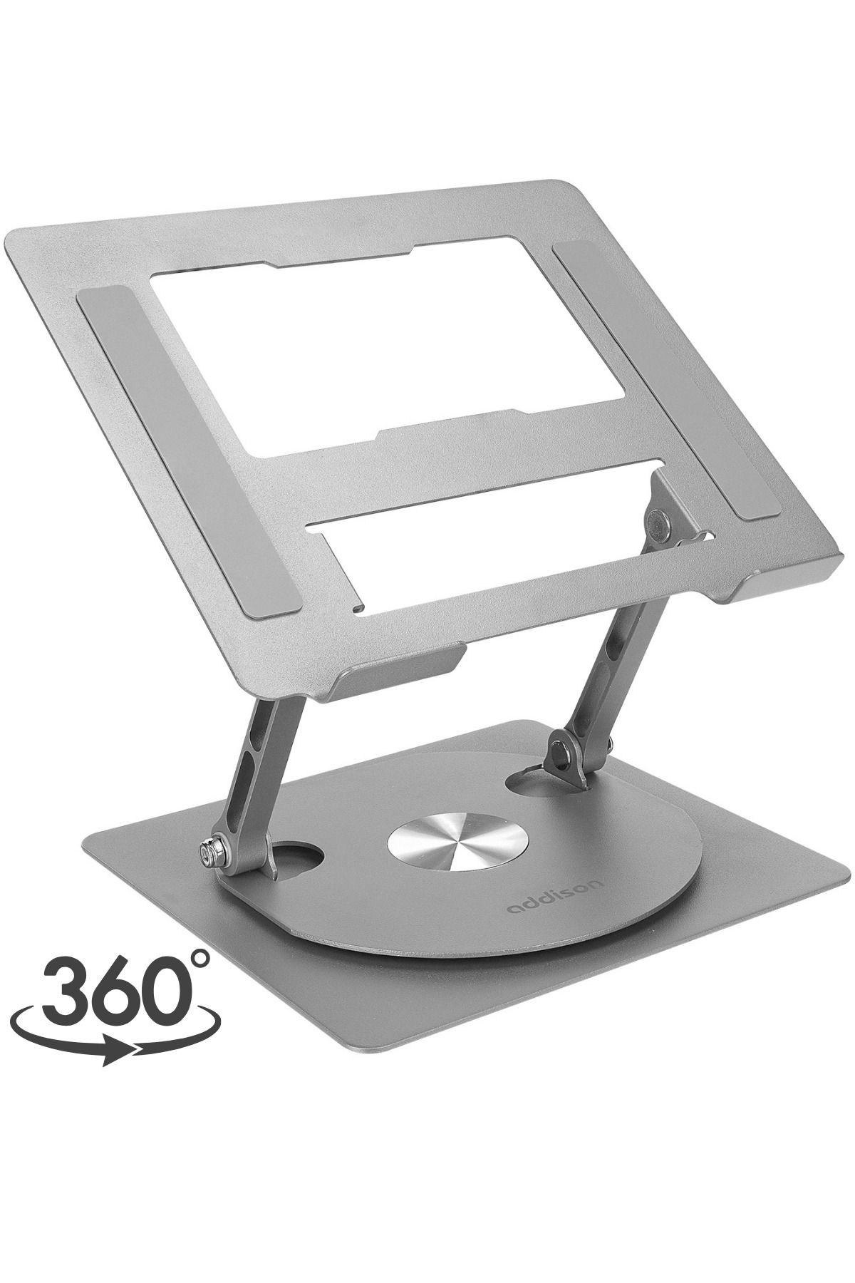 Addison AD-RC30 360 Derece Dönen Ayarlanabilir Katlanabilir Metal Notebook Laptop Yükseltici Stand